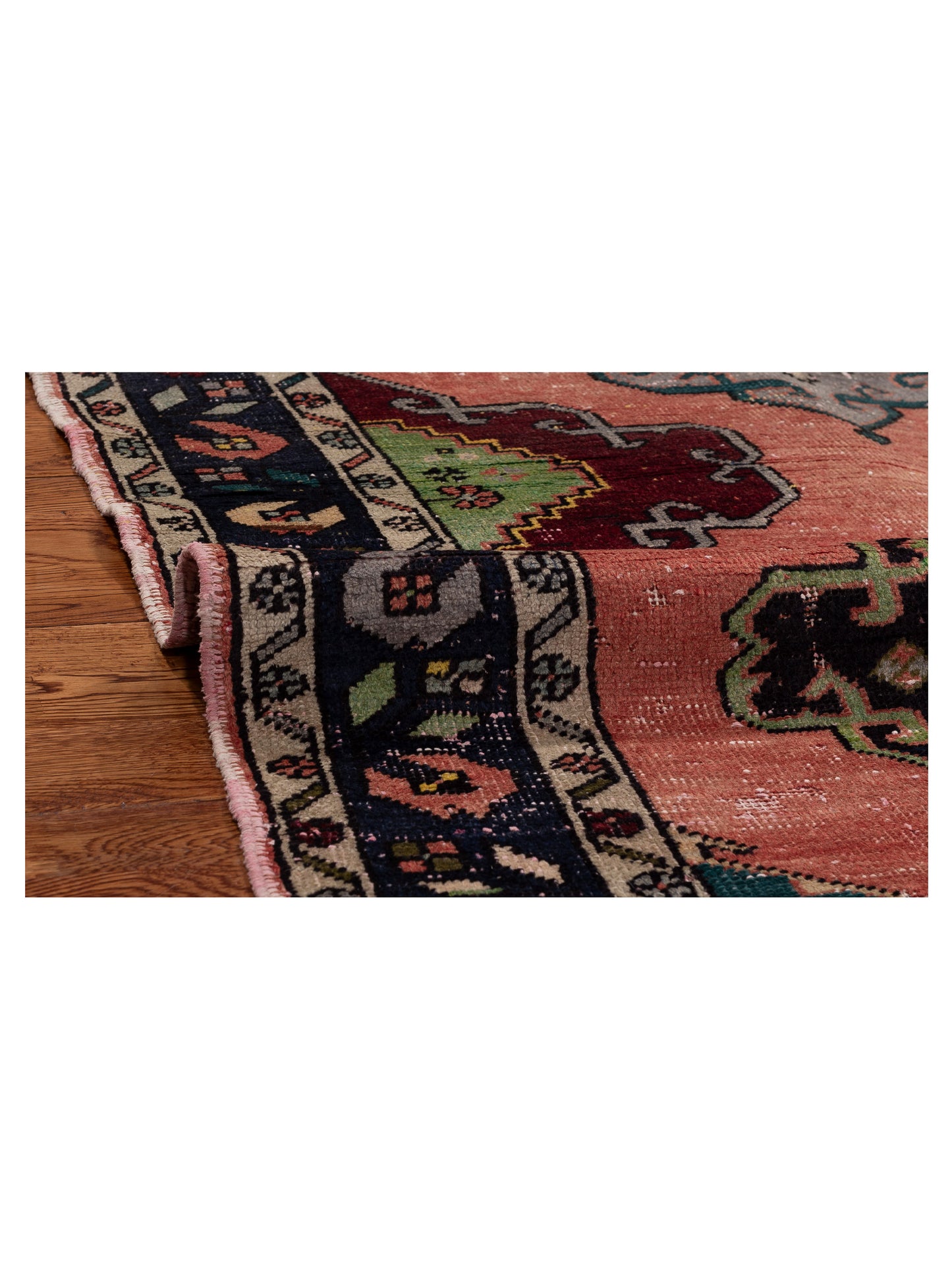 Old Anatolian 154172 Pink Purple 3.9x6.3 Hand Knotted Rug