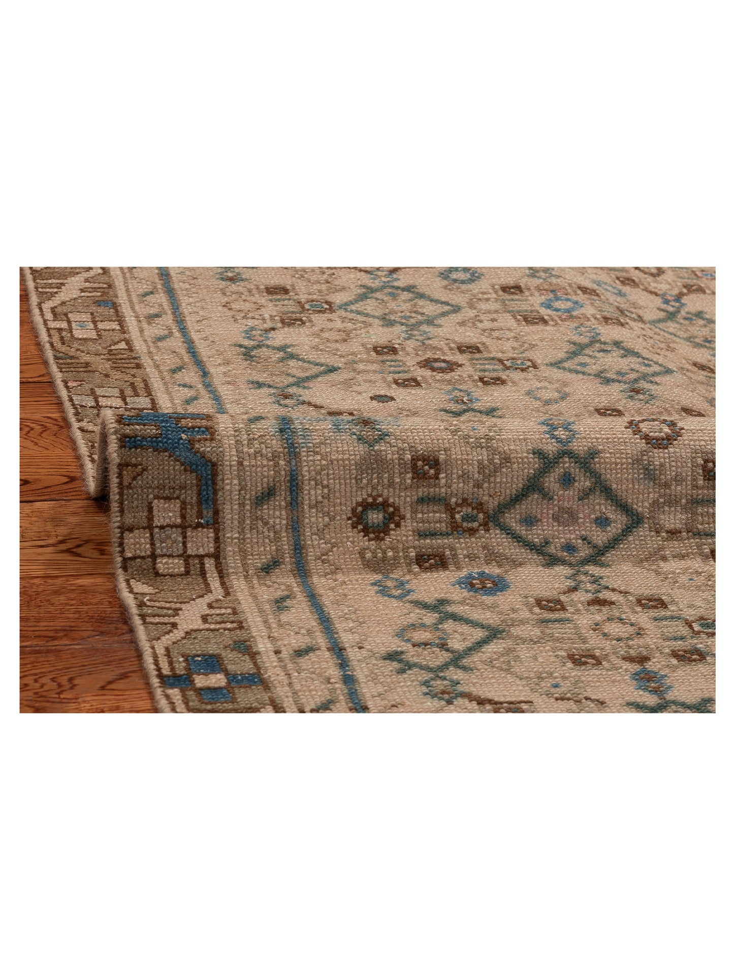 Antique Caucasian 154178 Brown Brown 2.11x8.8 Hand Knotted Rug
