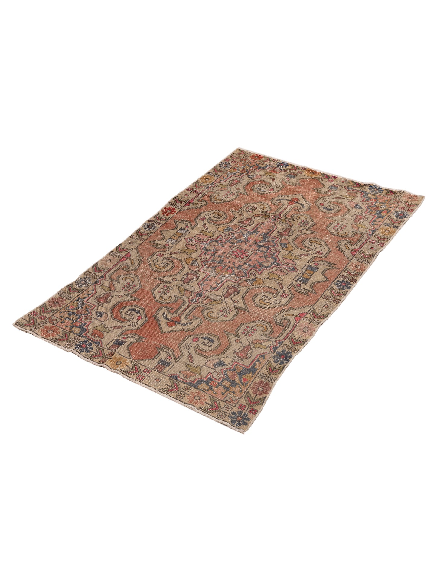 Old Anatolian 154179 Rust Beige 4.5x7 Hand Knotted Rug