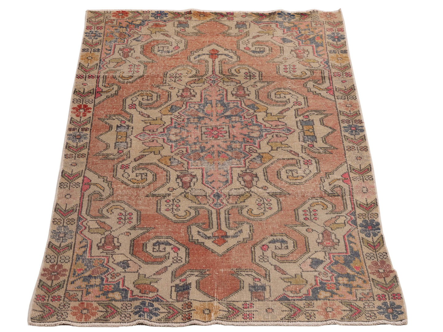 Old Anatolian 154179 Rust Beige 4.5x7 Hand Knotted Rug