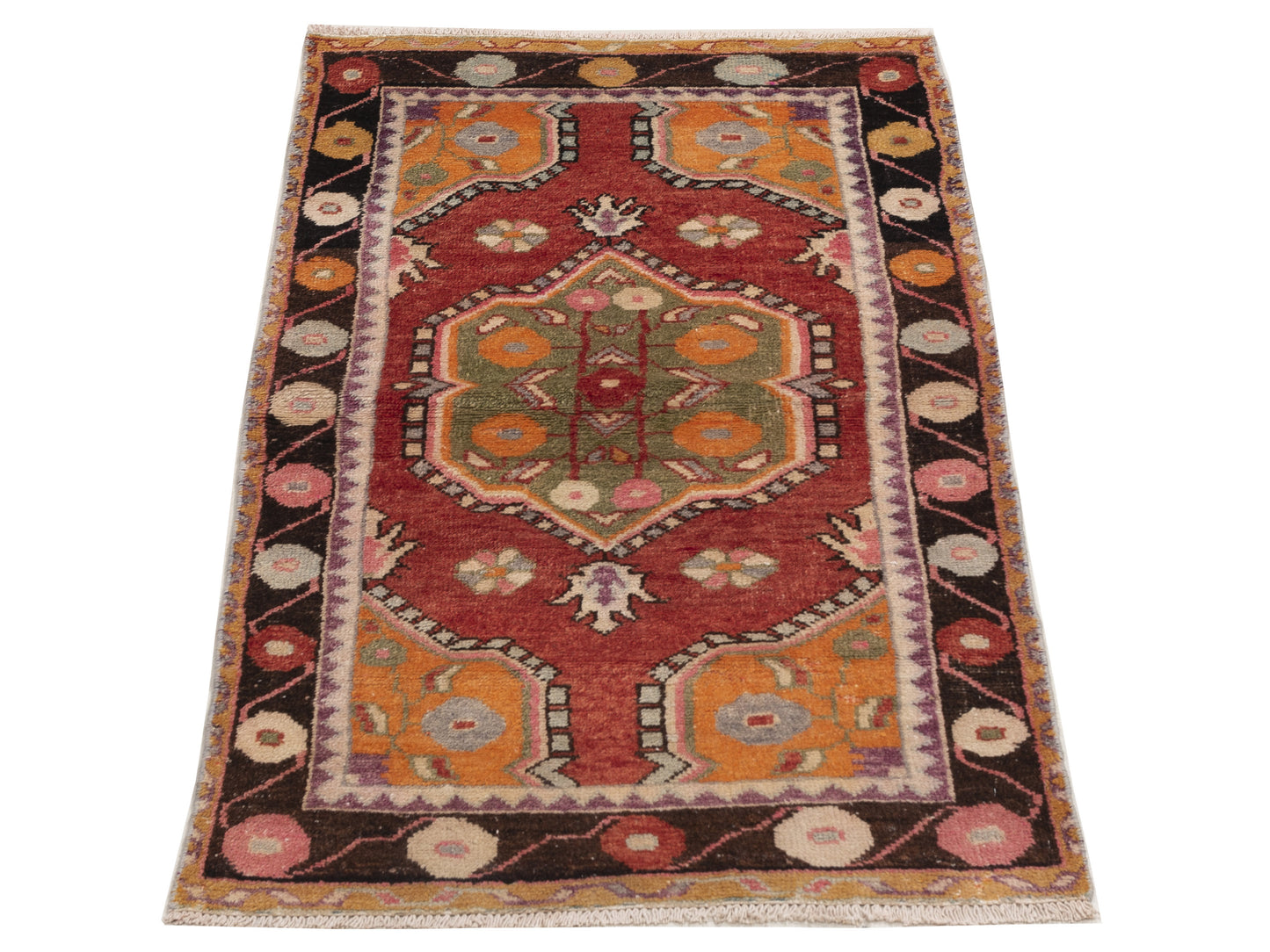 Old Anatolian 154183 Red Brown 2.7x5.1 Hand Knotted Rug