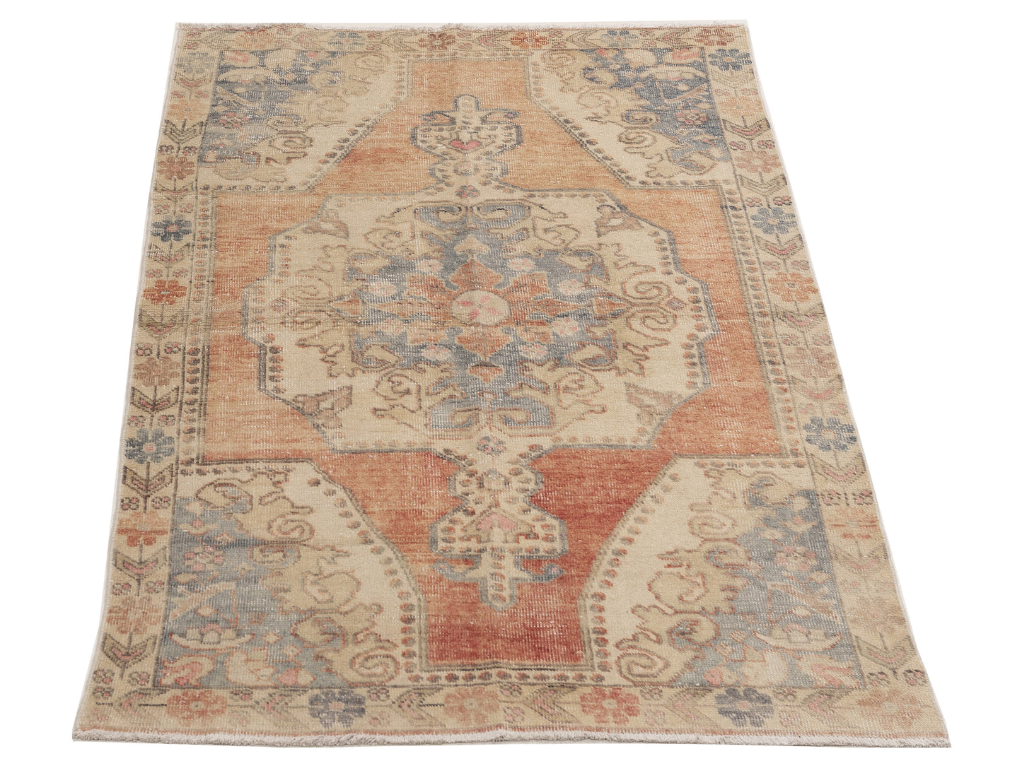 Old Anatolian 154185 Rust Gray 4.1x6.9 Hand Knotted Rug