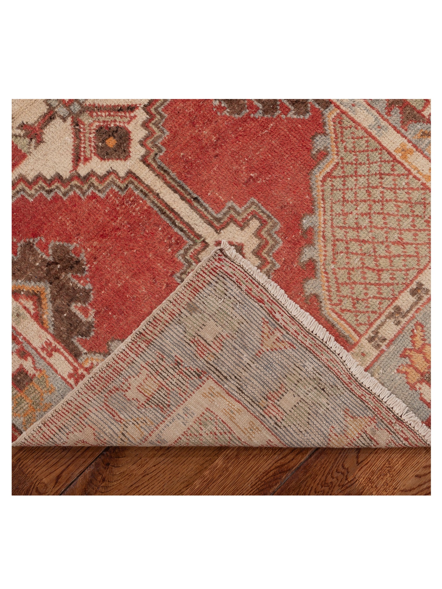Old Anatolian 154186 Red Gray 2.8x5.2 Hand Knotted Rug
