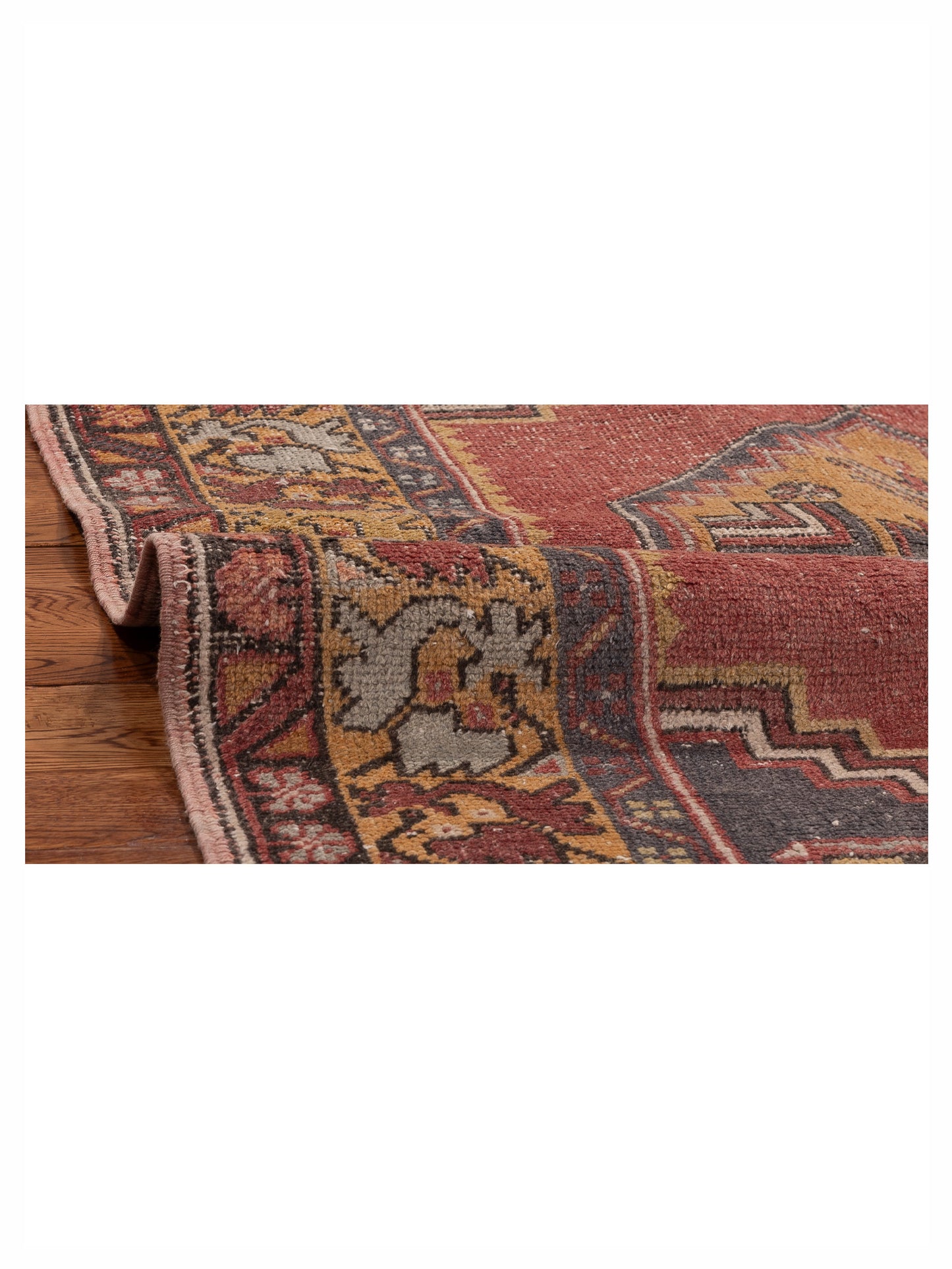Old Anatolian 154193 Red Gold 3.8x5.7 Hand Knotted Rug