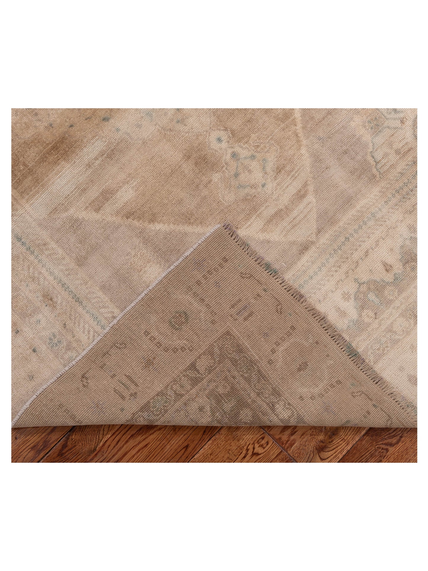 Old Anatolian 154198 Brown Brown 4.6x7.5 Hand Knotted Rug