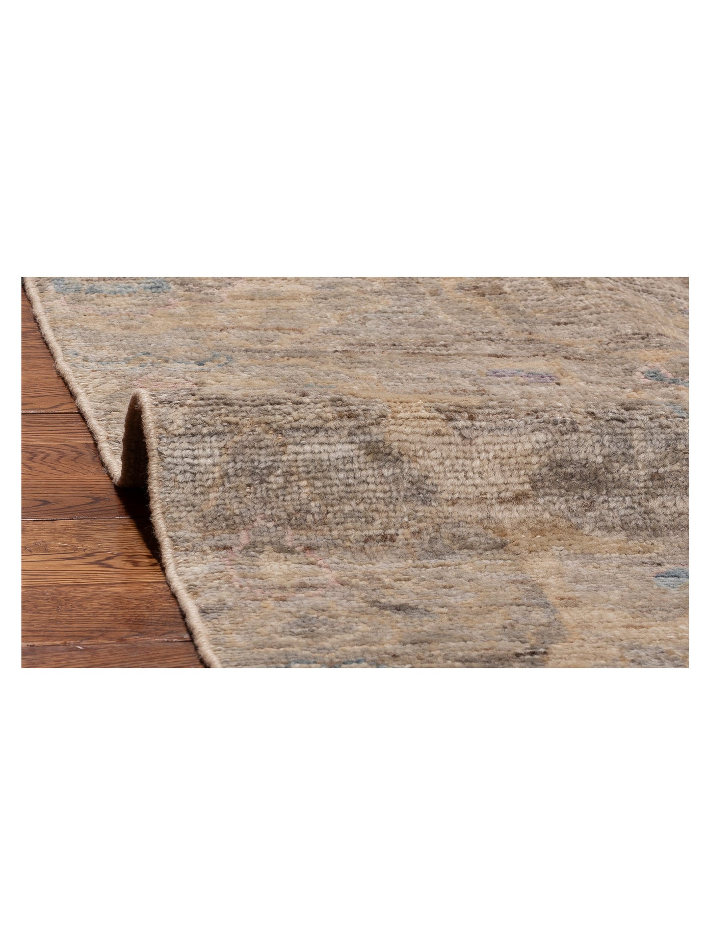 Angora Oushak 154221 Gray Gray 11.5x15 Hand Knotted Rug