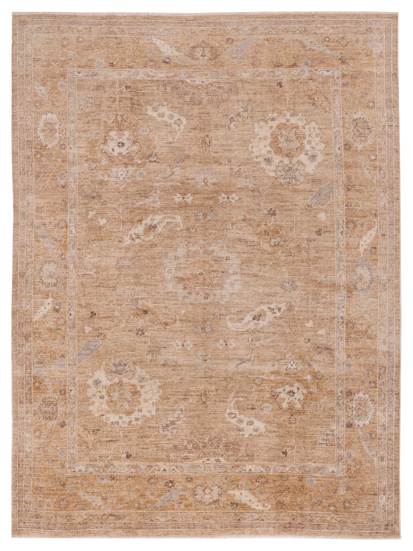 Anadol Angora Oushak Light Brown Brown Traditional