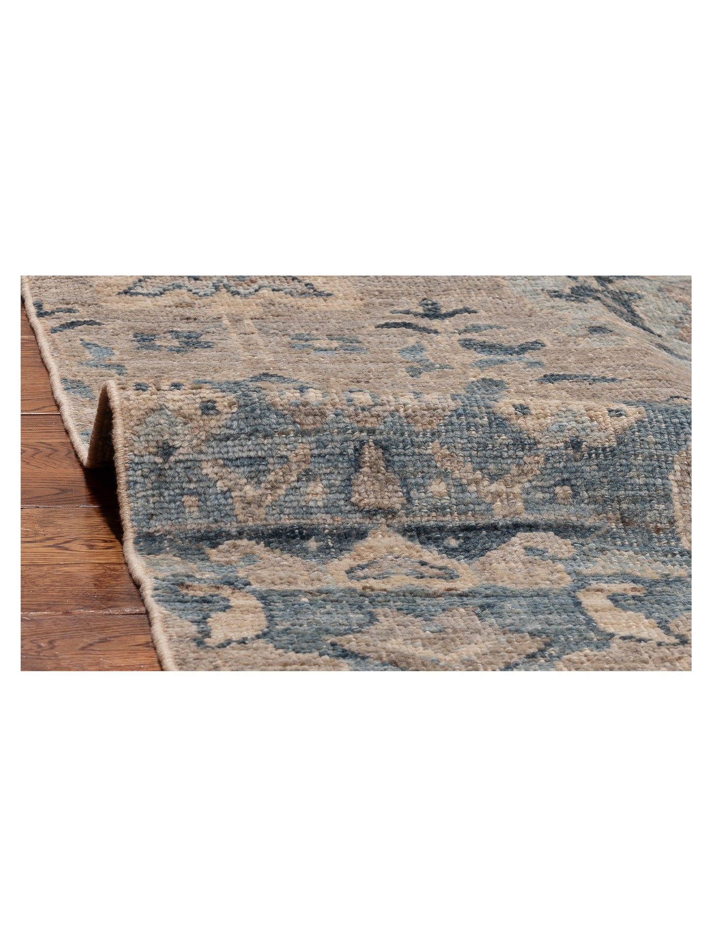 Angora Oushak 154225 Gray Blue 10.1x13.5 Hand Knotted Rug