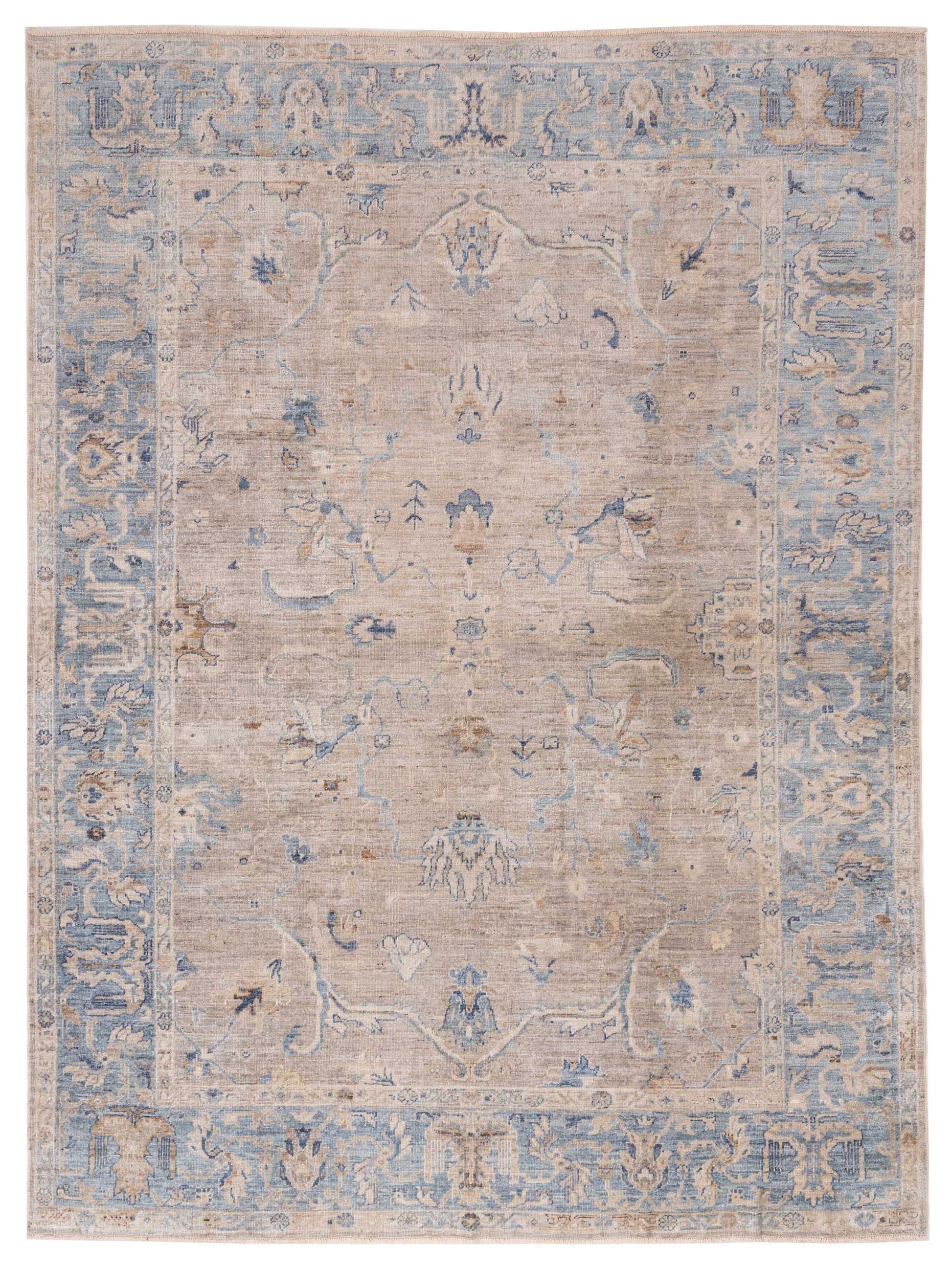 Anadol Angora Oushak  Gray Blue Traditional