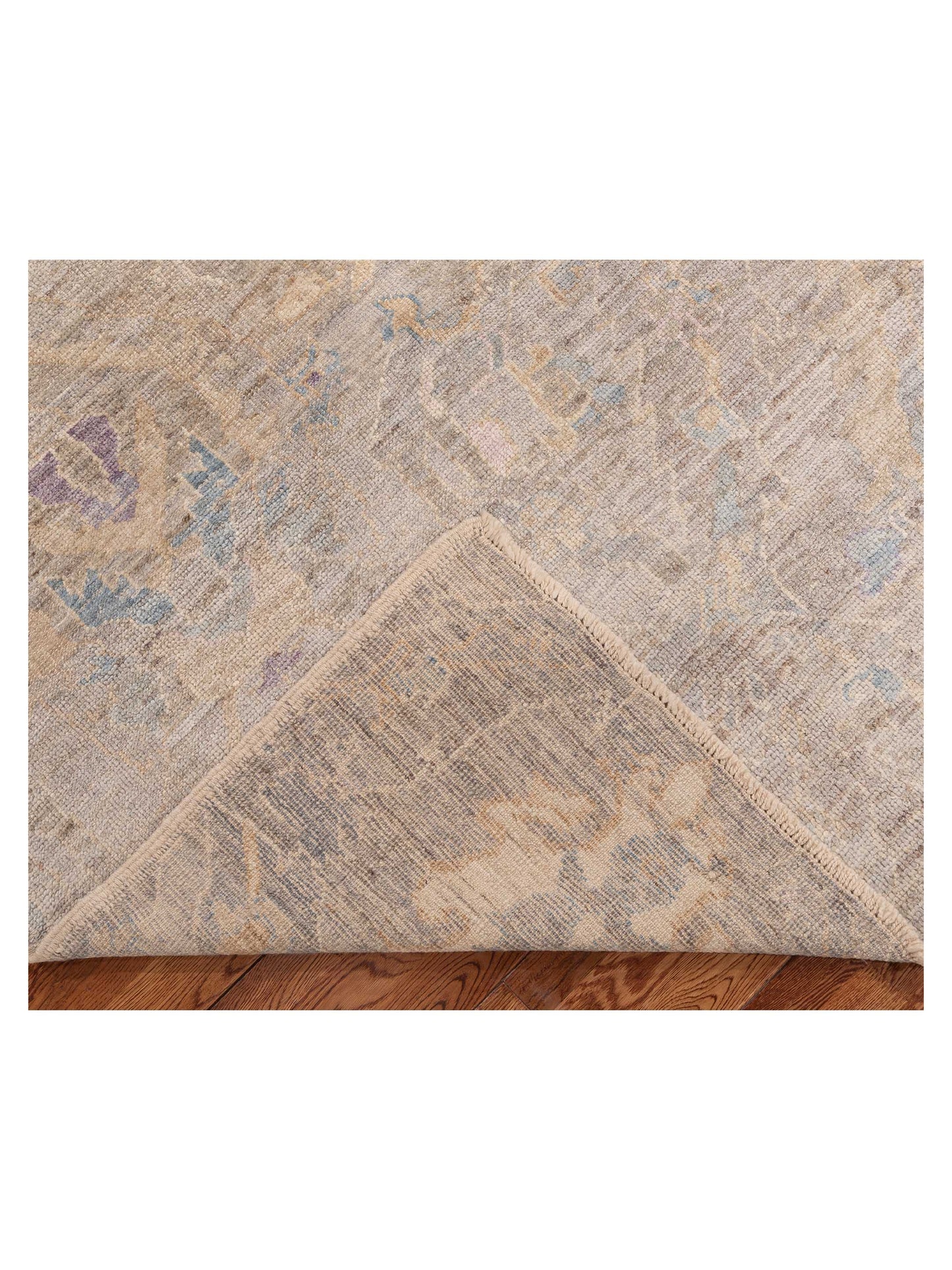 Angora Oushak 154239 Gray Gray 8.4x10.5 Hand Knotted Rug