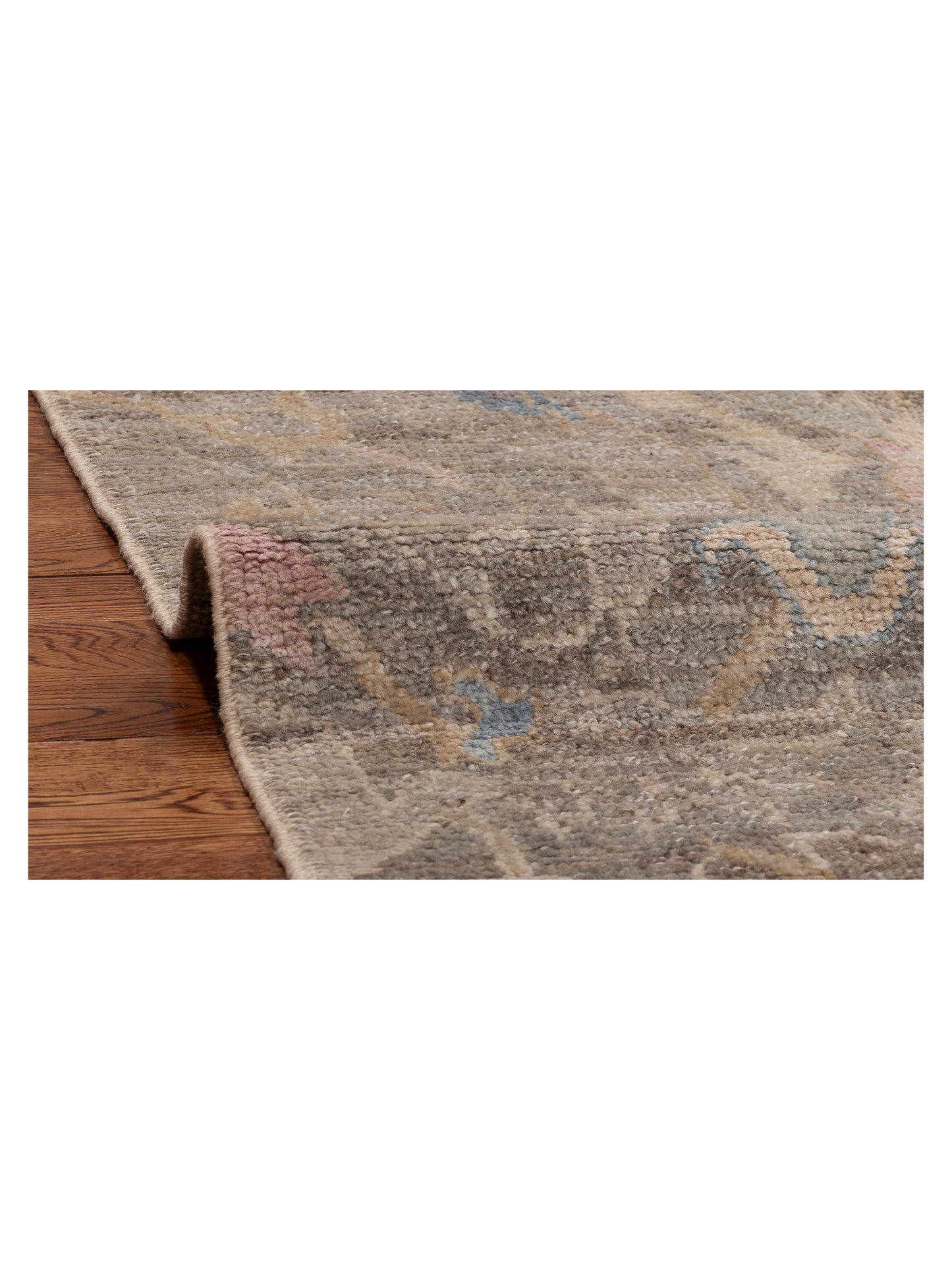 Angora Oushak 154245 Gray Gray 9.1x12.3 Hand Knotted Rug
