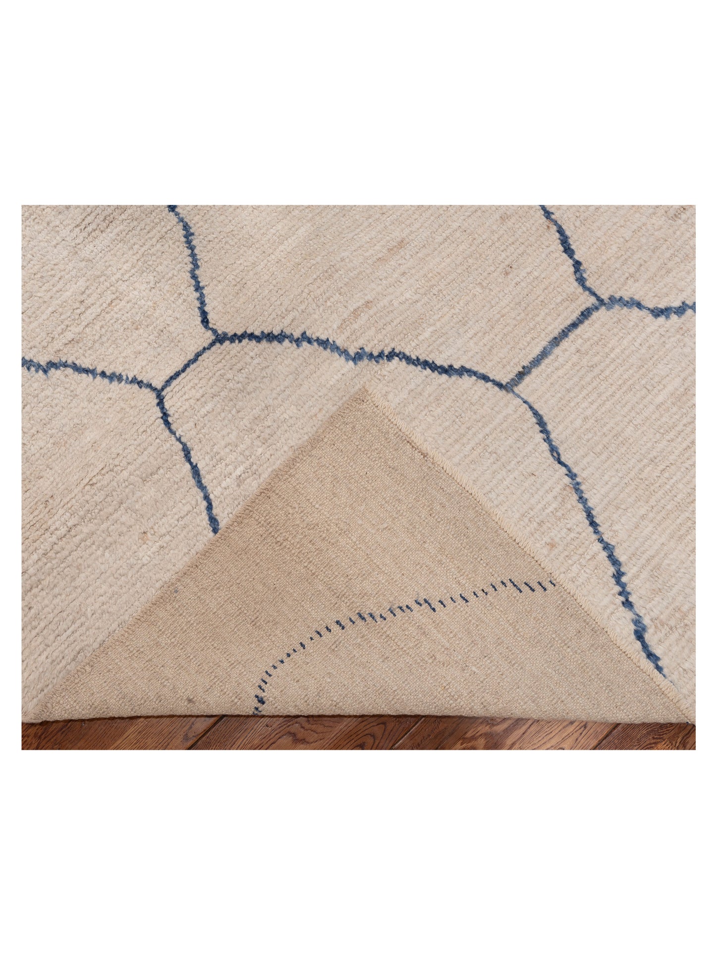 Berber Ivory 12.1x15.8 Hand Knotted Rug