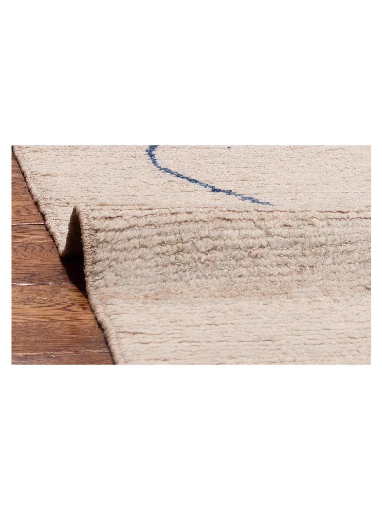 Berber Ivory 12.1x15.8 Hand Knotted Rug