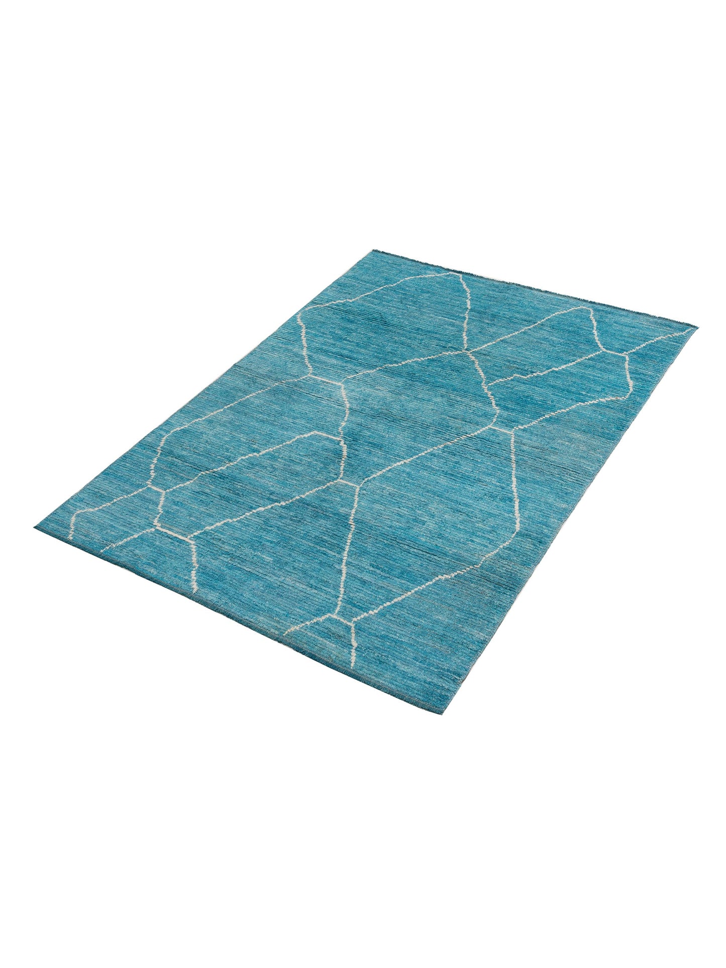 Berber Turquoise 5.8x8 Hand Knotted Rug