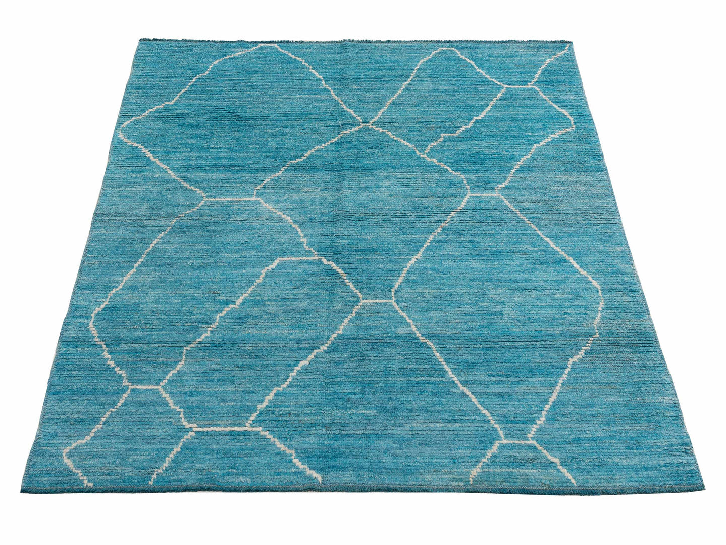 Berber Turquoise 5.8x8 Hand Knotted Rug