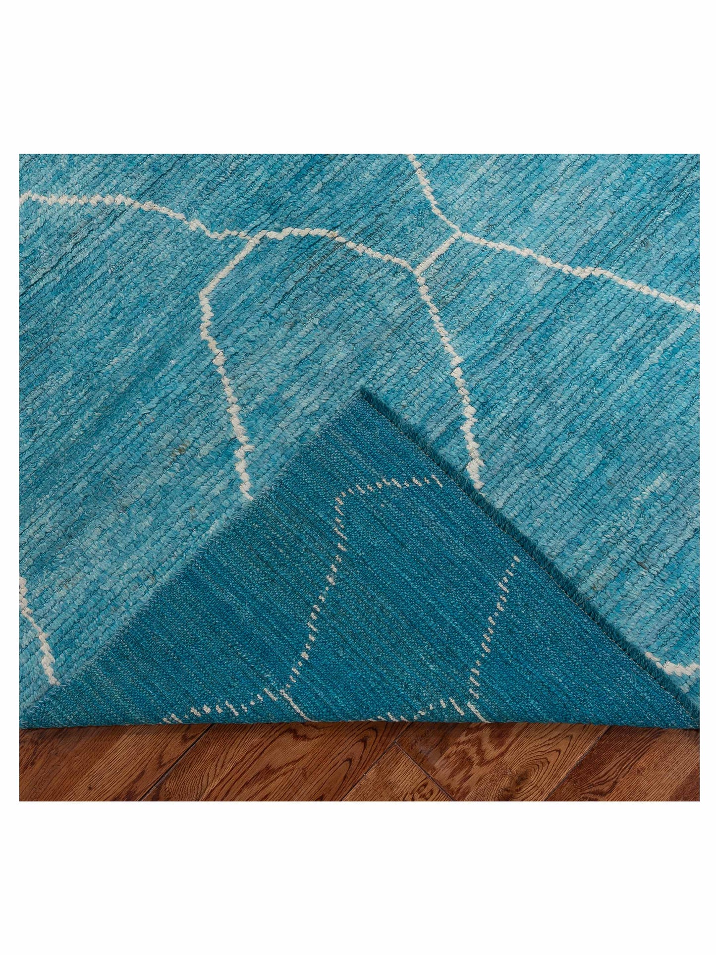 Berber Turquoise 5.8x8 Hand Knotted Rug