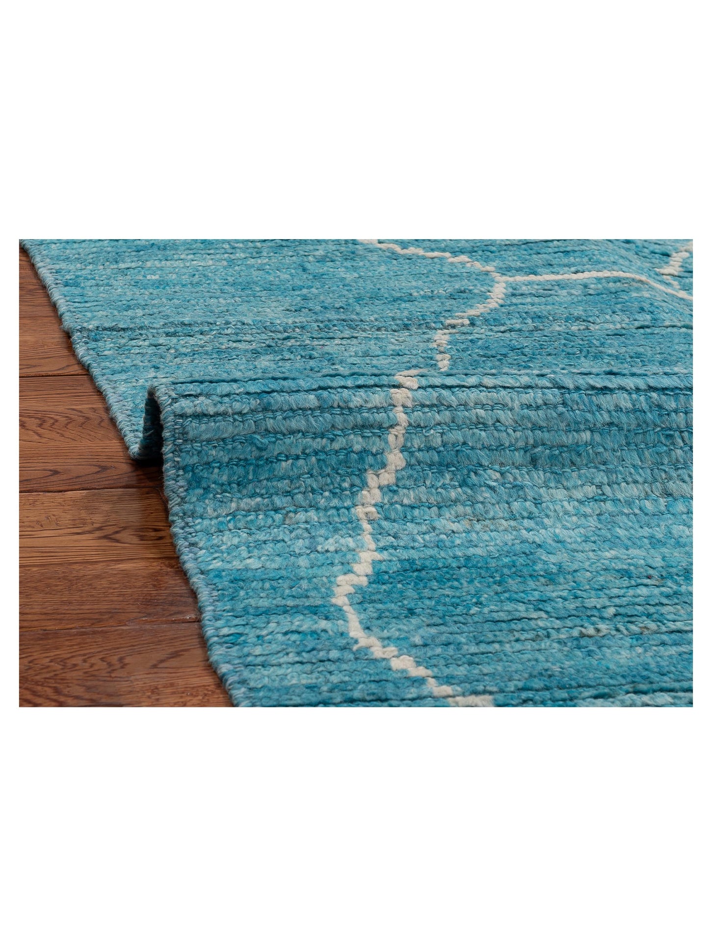 Berber Turquoise 5.8x8 Hand Knotted Rug