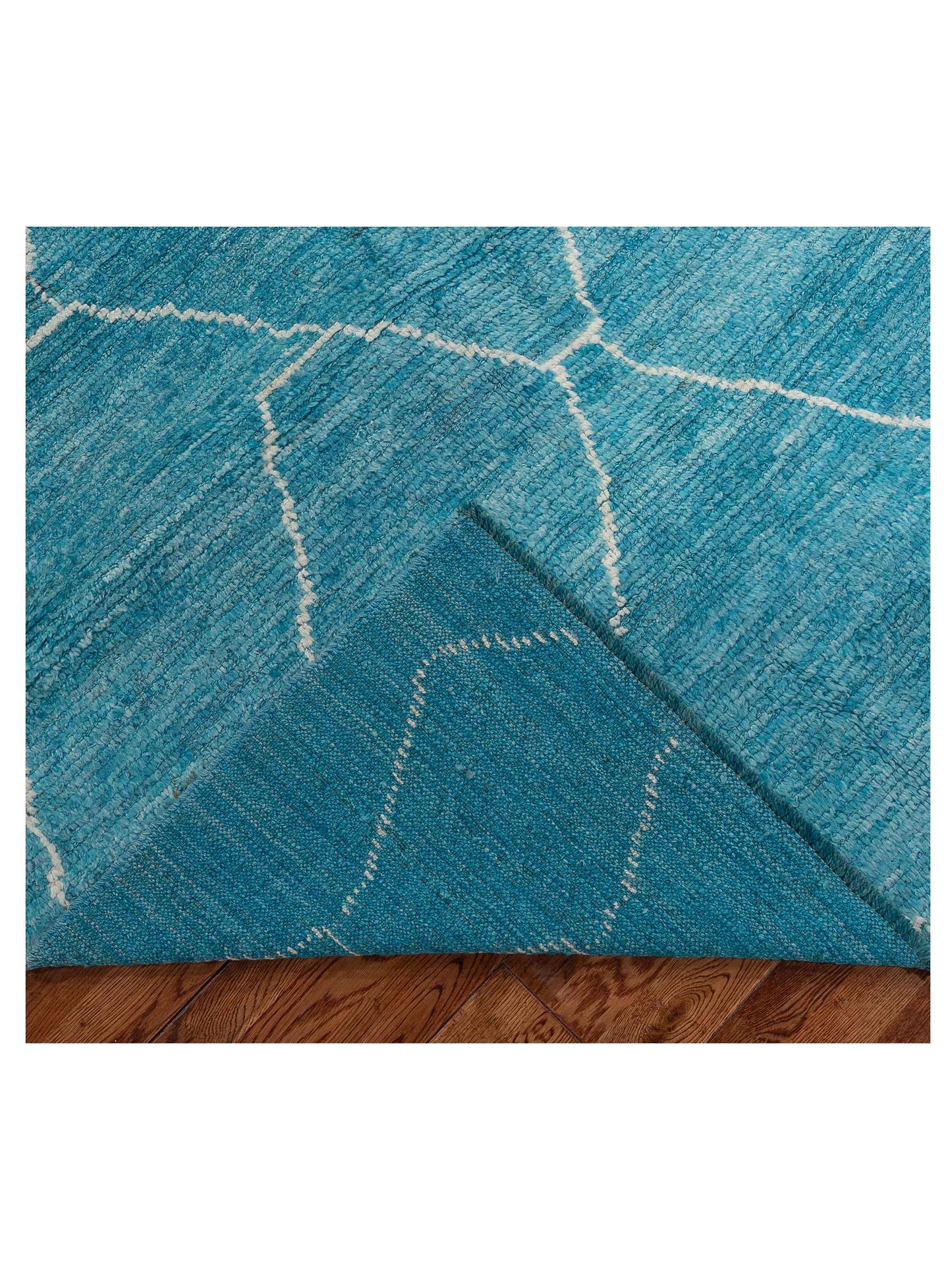 Berber Turquoise 5.8x7.3 Hand Knotted Rug