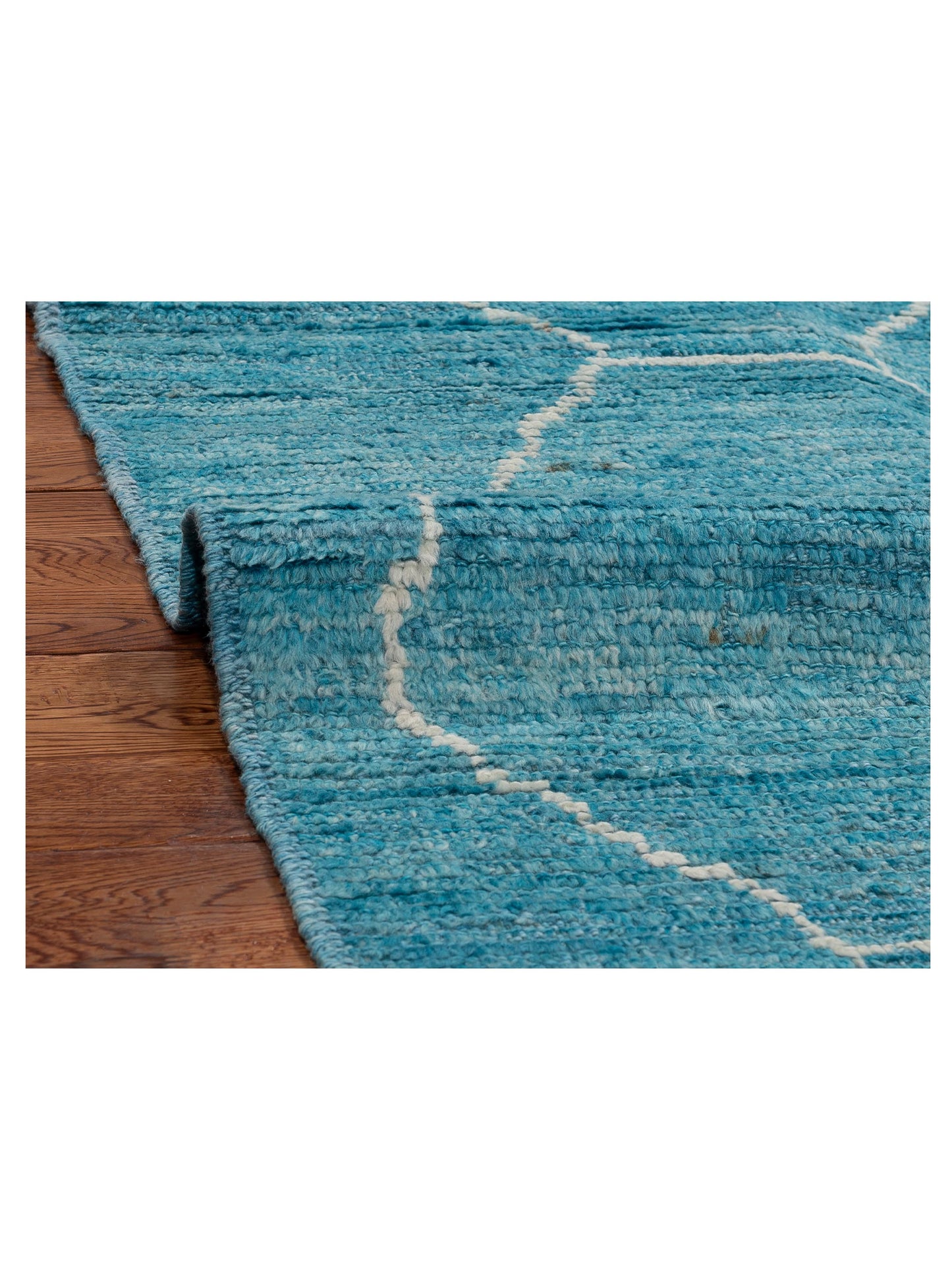Berber Turquoise 5.8x7.3 Hand Knotted Rug