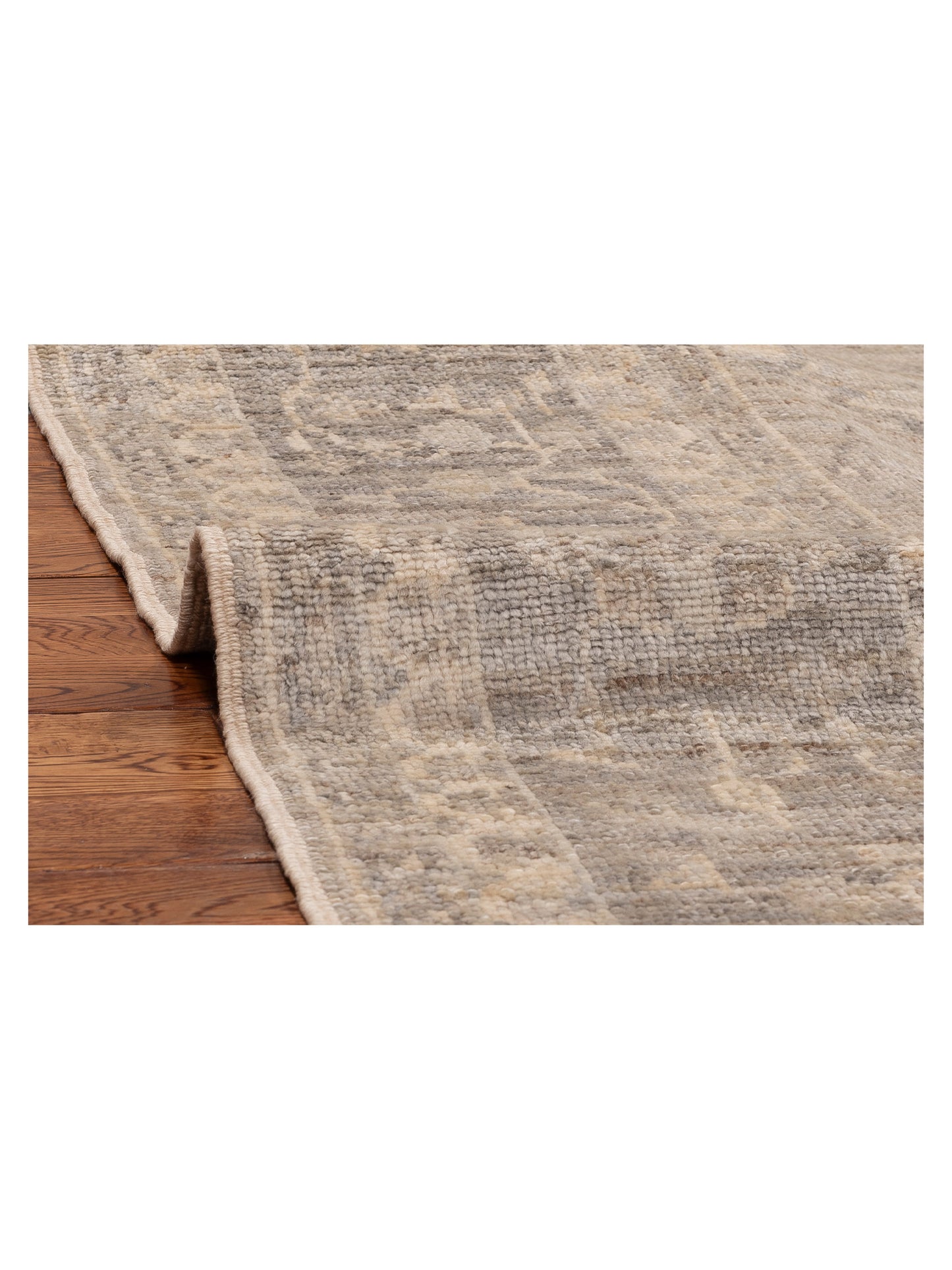 Angora Oushak 154269 Gray Gray 8.3x9.6 Hand Knotted Rug