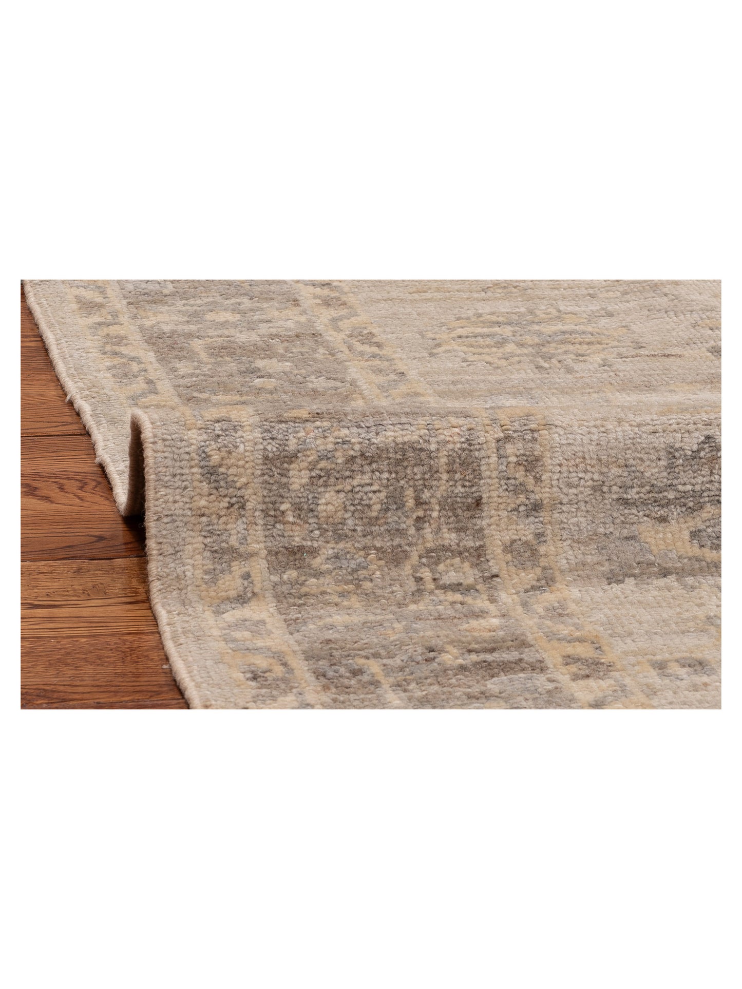 Angora Oushak 154271 Gray Gray 4.1x10 Hand Knotted Rug