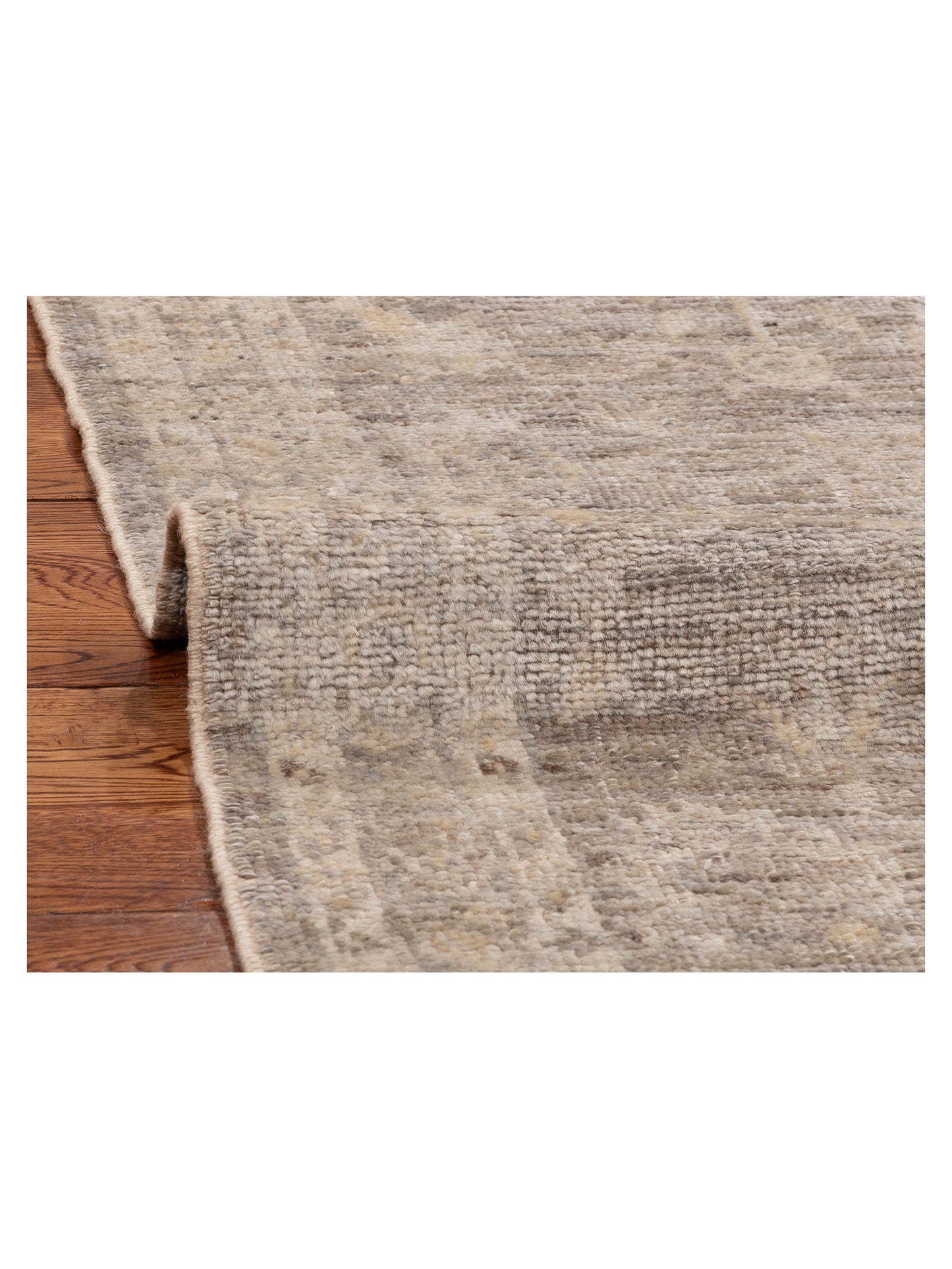 Angora Oushak 154274 Gray Gray 2.6x10.7 Hand Knotted Rug