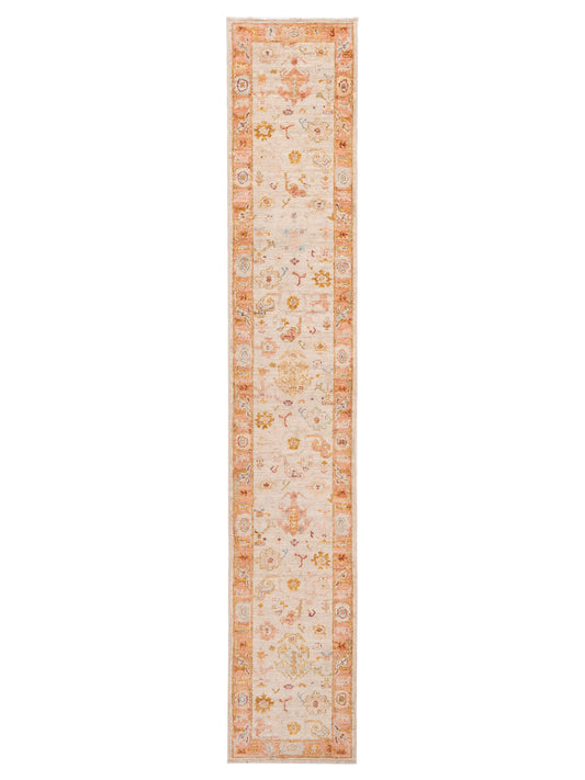 Anadol Angora Oushak  Beige Pink Traditional