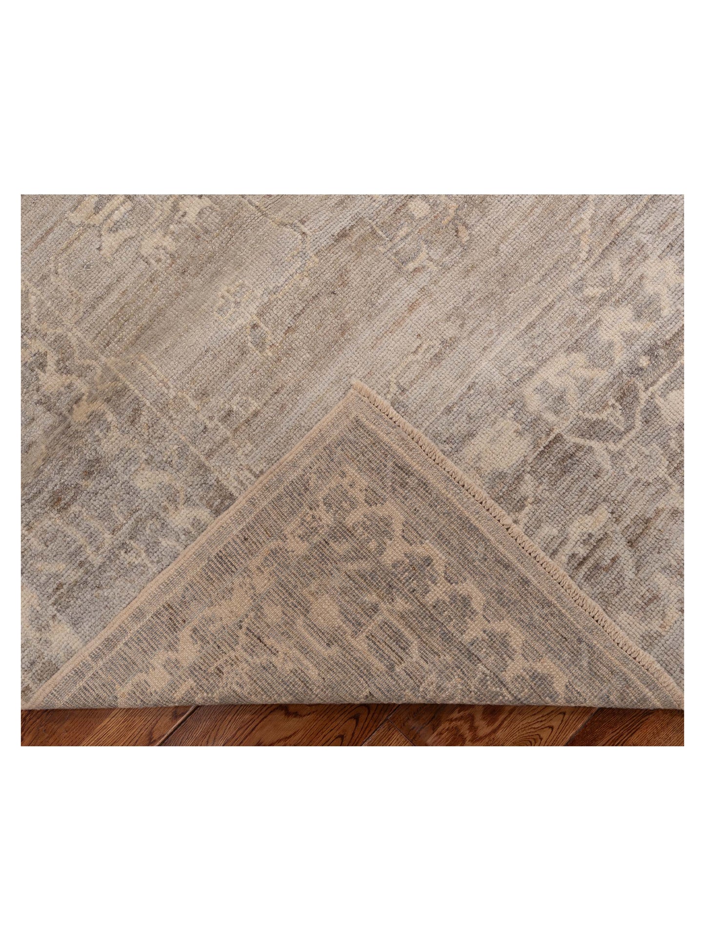 Angora Oushak 154285 Gray Gray 8.4x9.8 Hand Knotted Rug