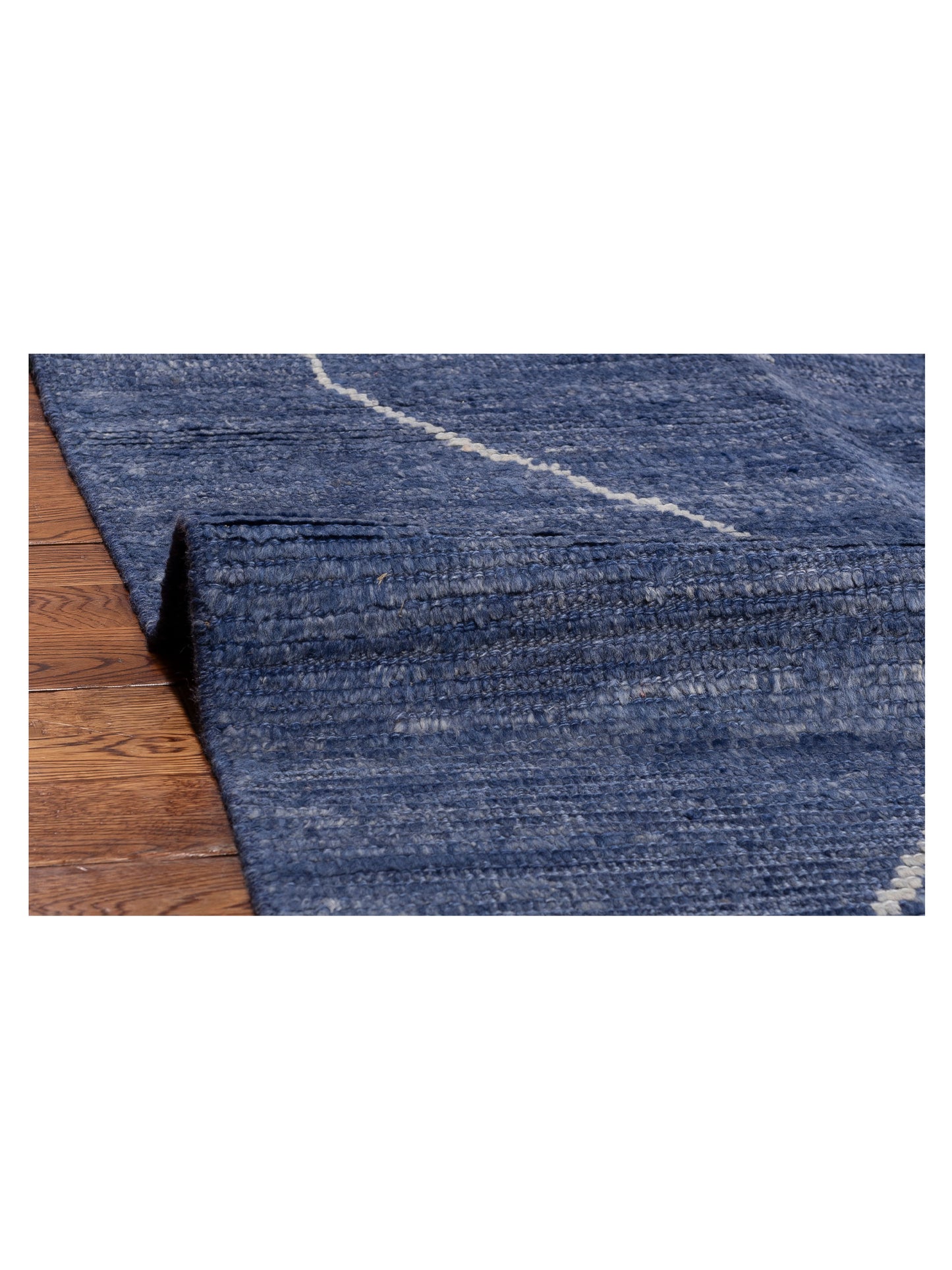 Berber Jean Blue 11.4x15.3 Hand Knotted Rug