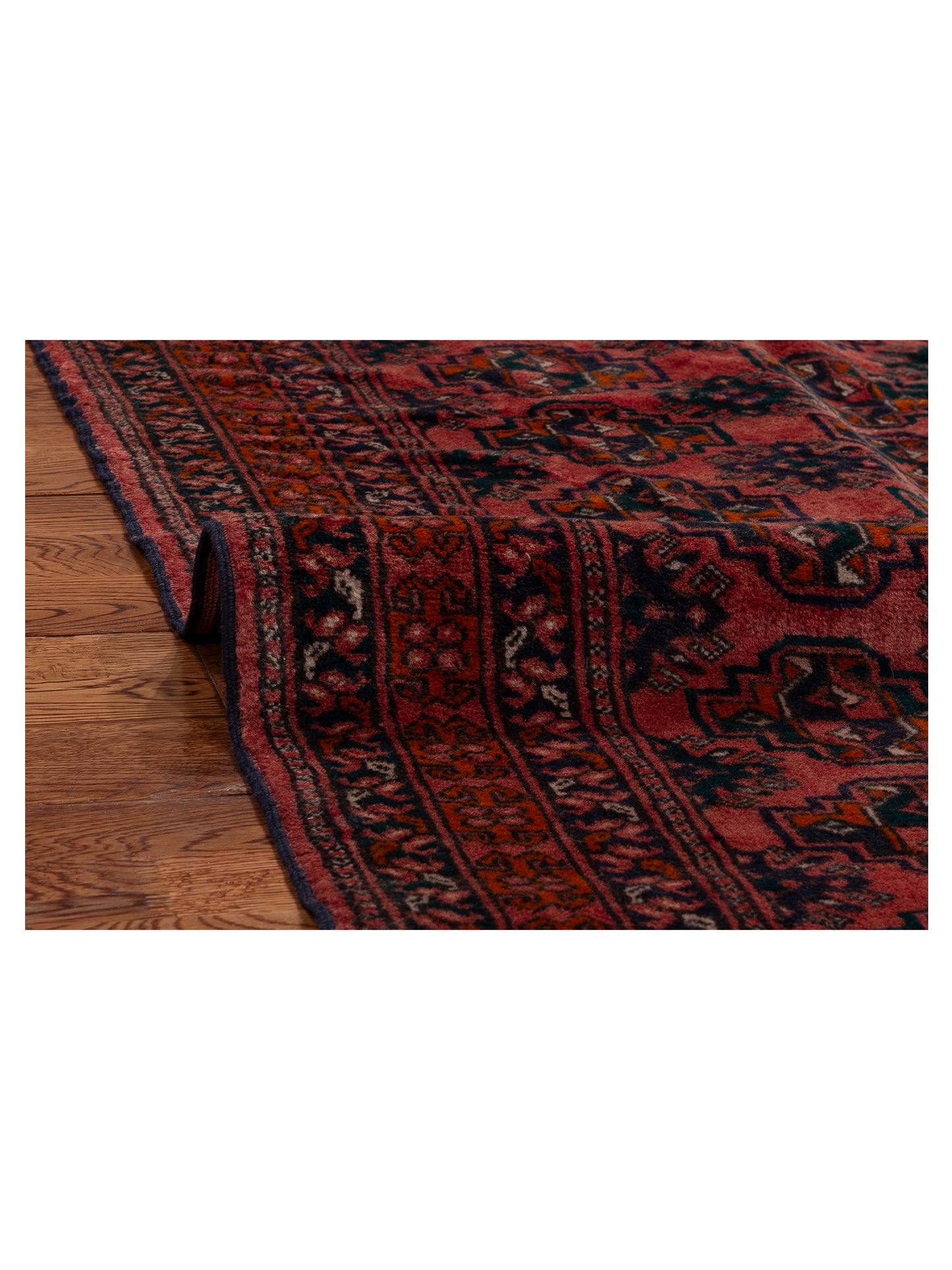 Afghan Belcik 154349 Red Red 2.10x7.8 Hand Knotted Rug