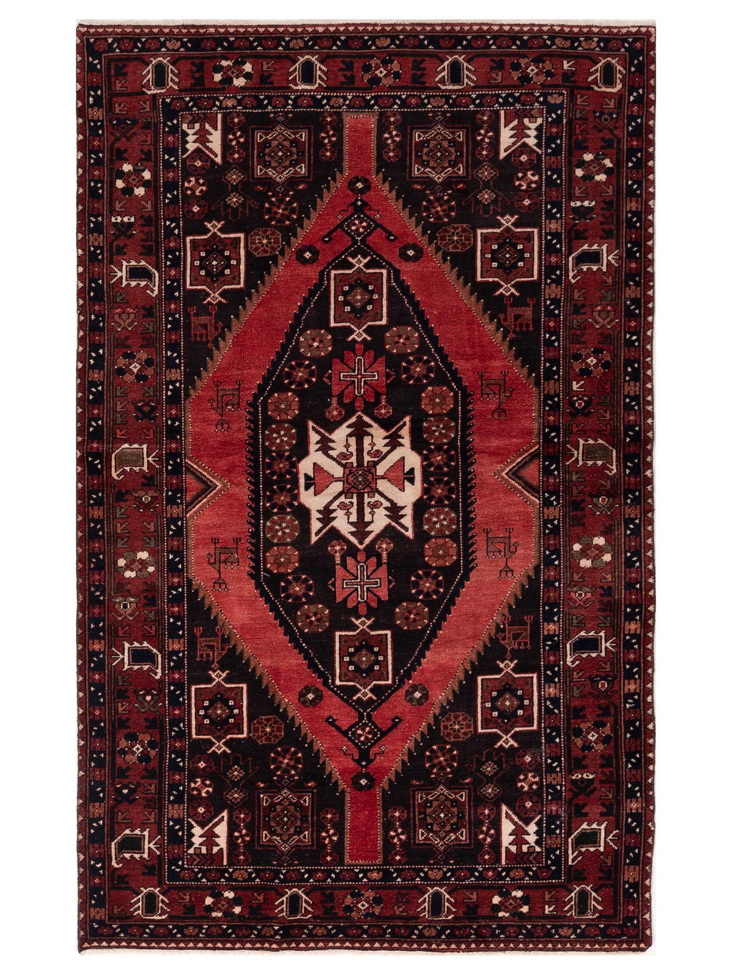 Pasha Antique Heirloom Red Brown Transitional