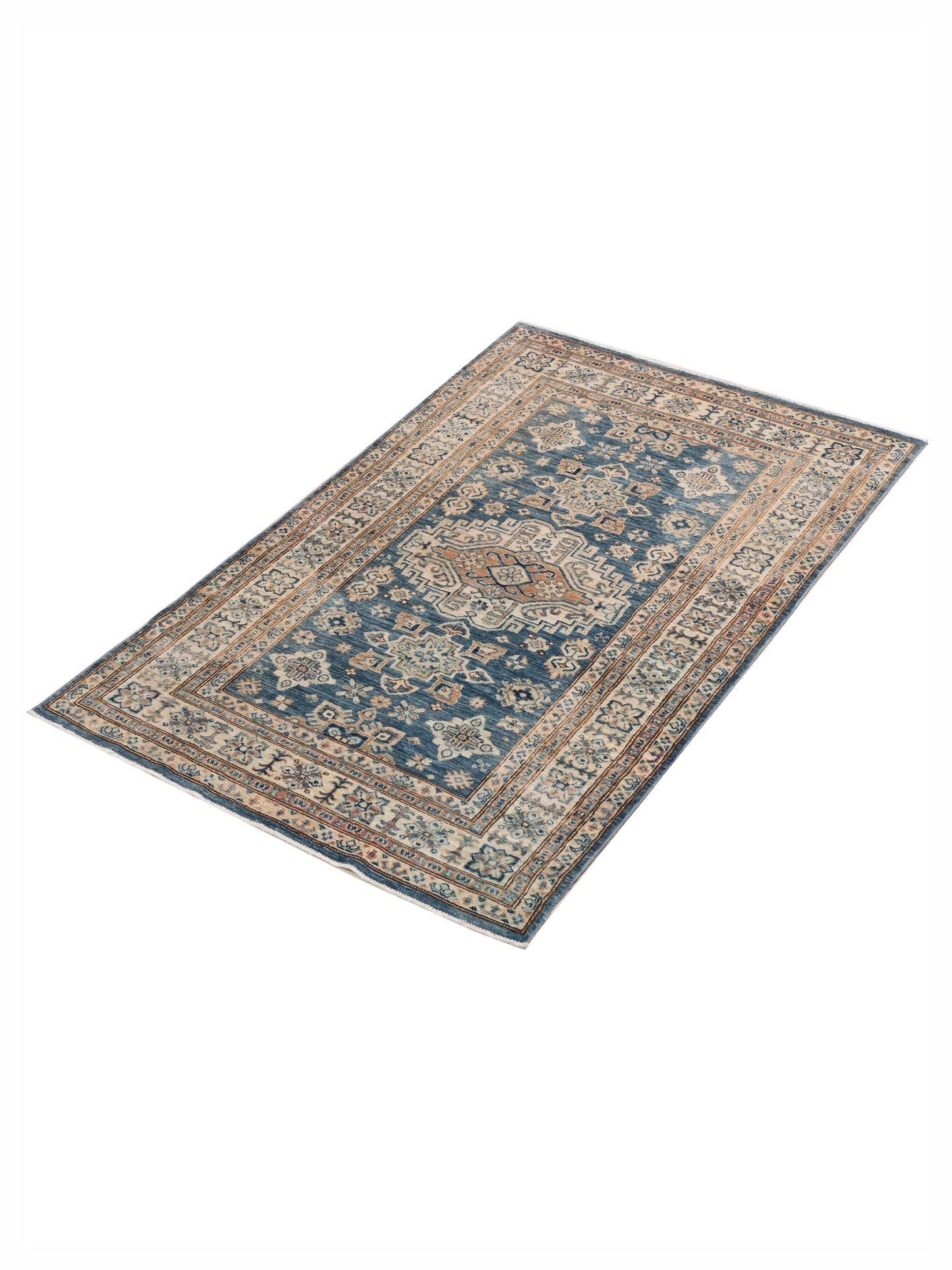 Kars 154362 Gray Ivory 3.11x6.1 Hand Knotted Rug