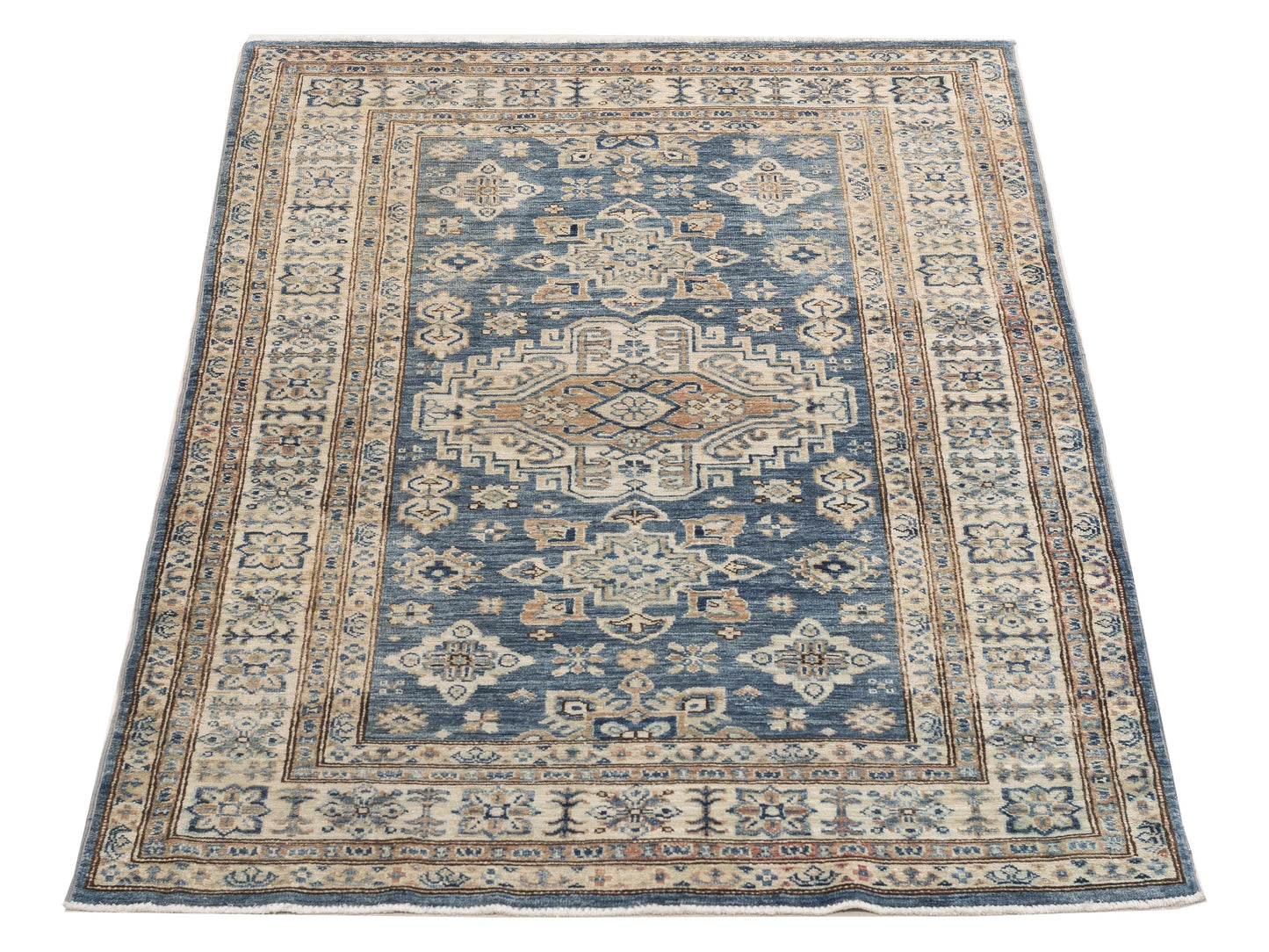 Kars 154362 Gray Ivory 3.11x6.1 Hand Knotted Rug