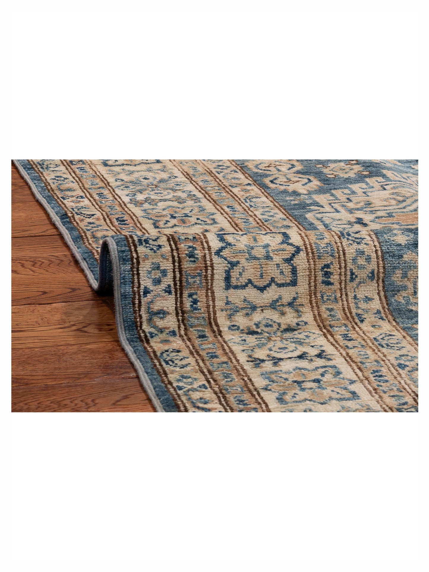 Kars 154362 Gray Ivory 3.11x6.1 Hand Knotted Rug
