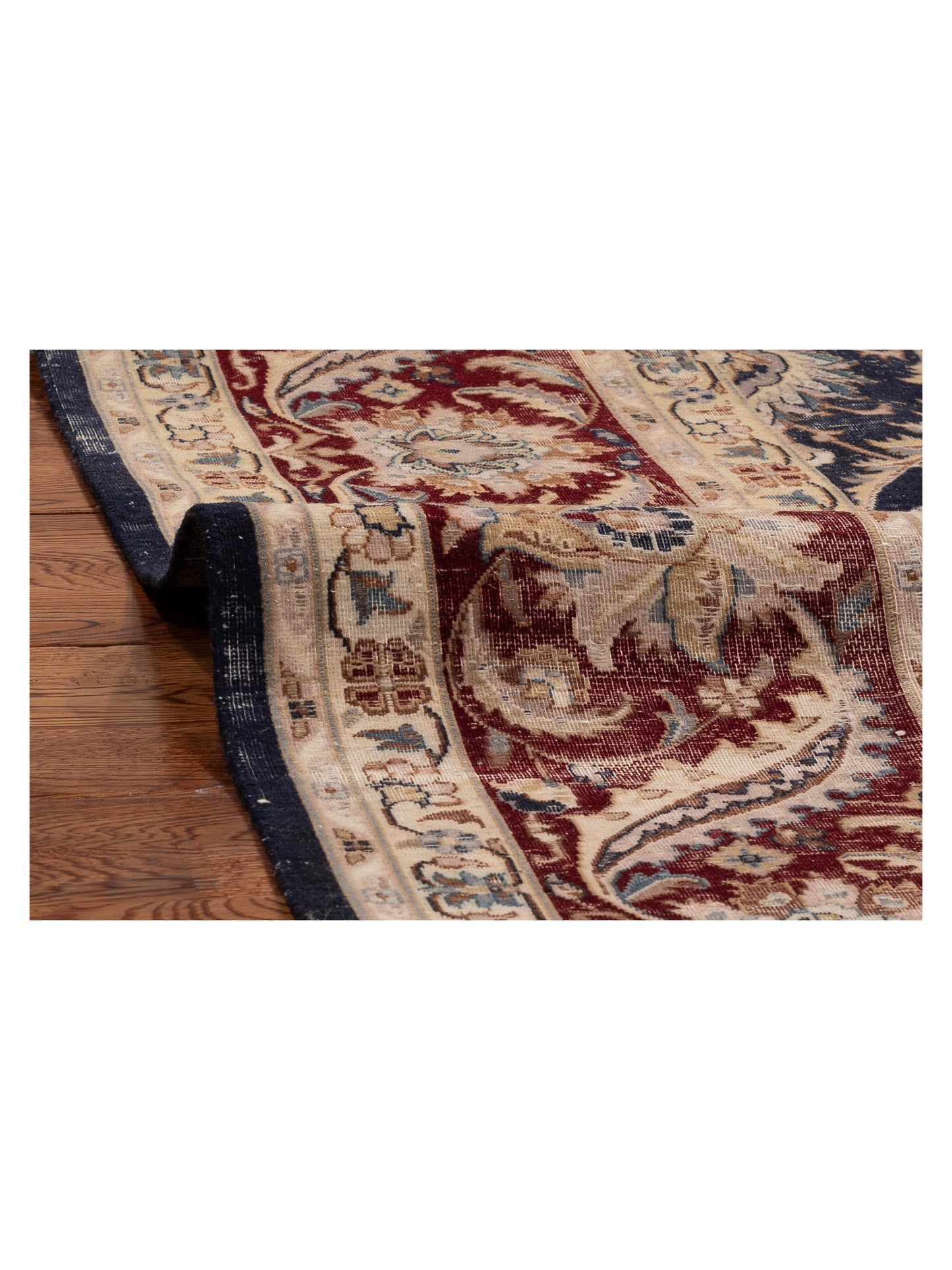 Haji Jalili 154364 Charcoal Red 8x10.11 Hand Knotted Rug