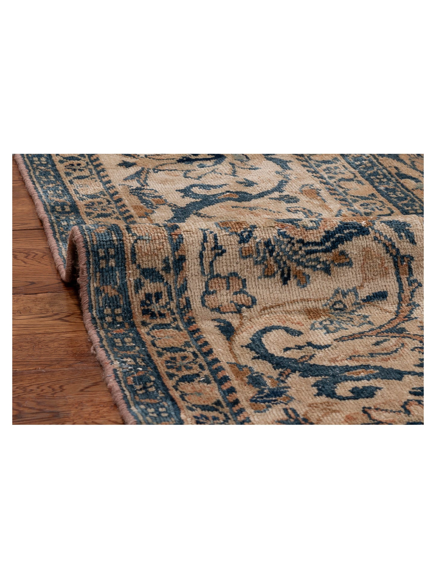 Antique Heirloom 154369 Brown Beige 9.8x13.5 Hand Knotted Rug