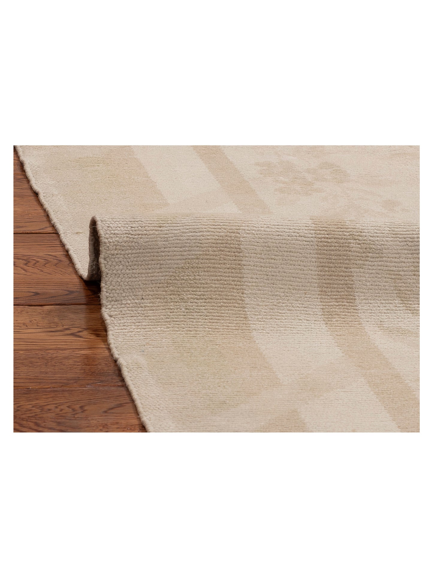 Vintage 154396 Beige Beige 9.9x12.11 Hand Knotted Rug