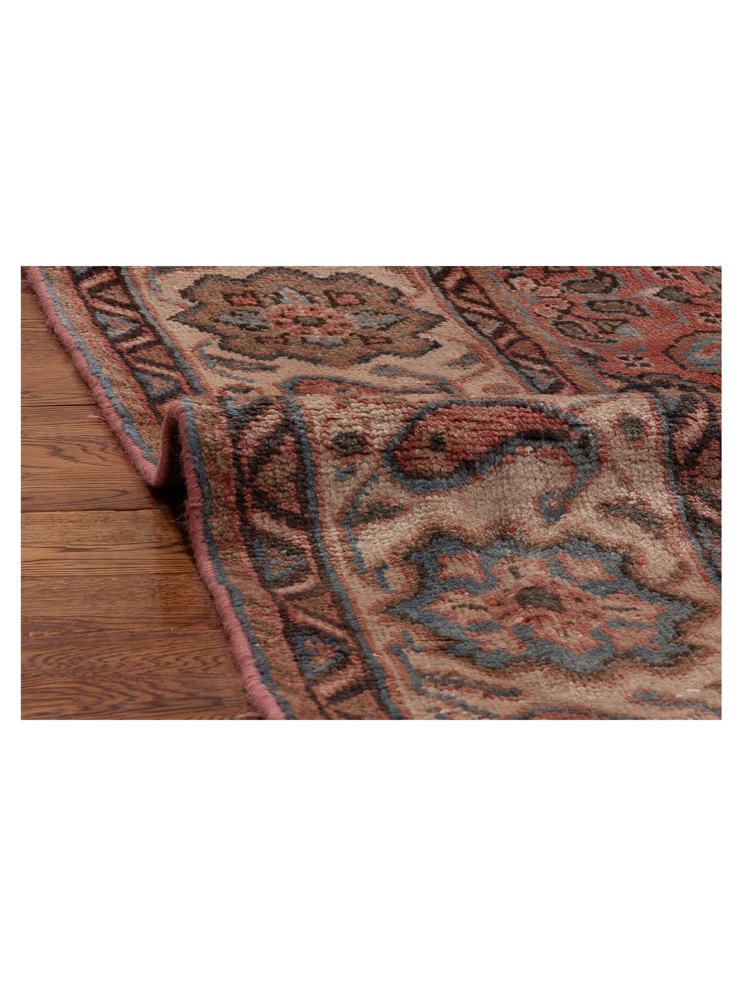 Antique Heirloom 154397 Pink Ivory 9.8x12.4 Hand Knotted Rug