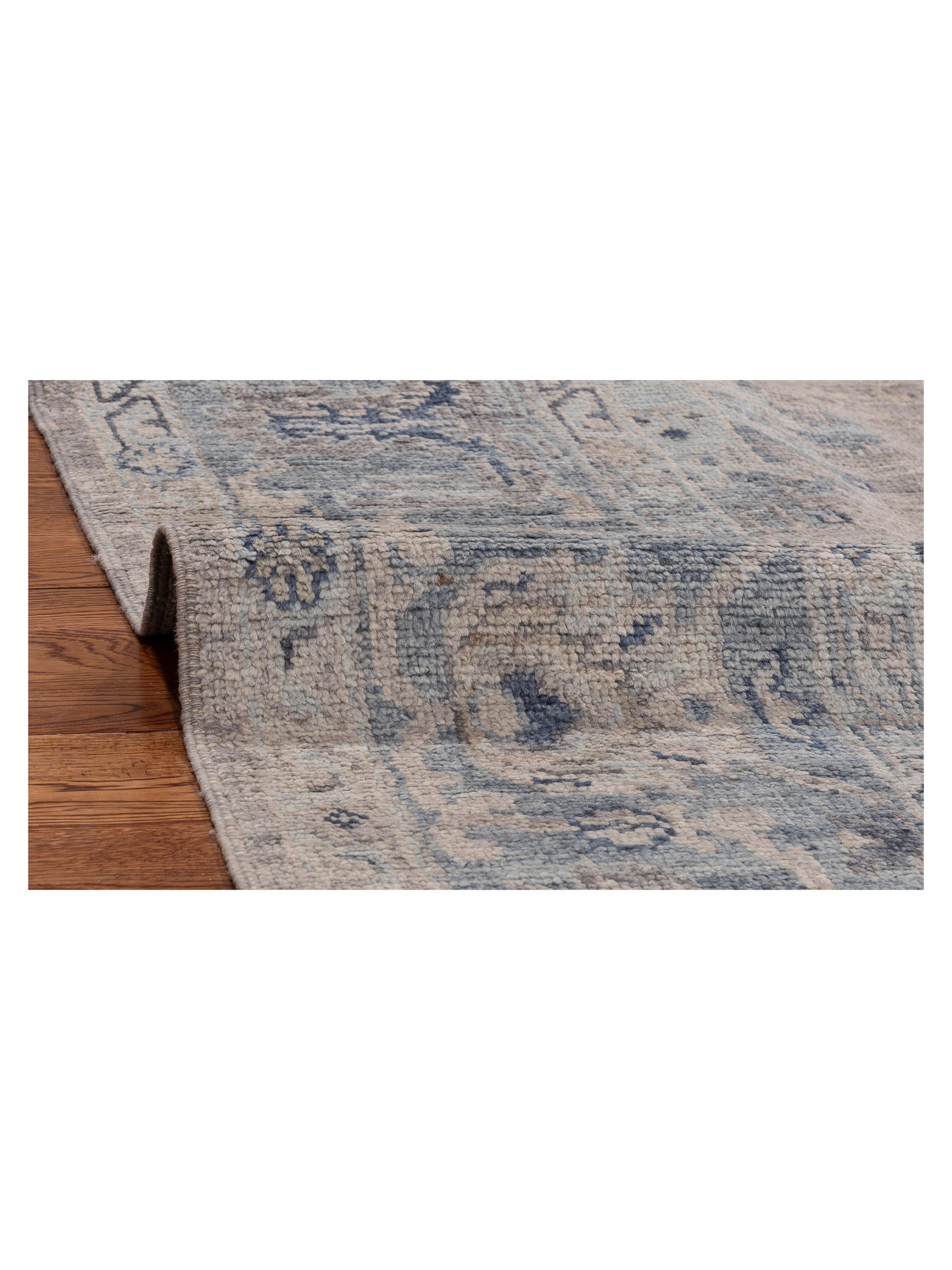 Angora Oushak 154412 Gray Blue 8.9x11.6 Hand Knotted Rug