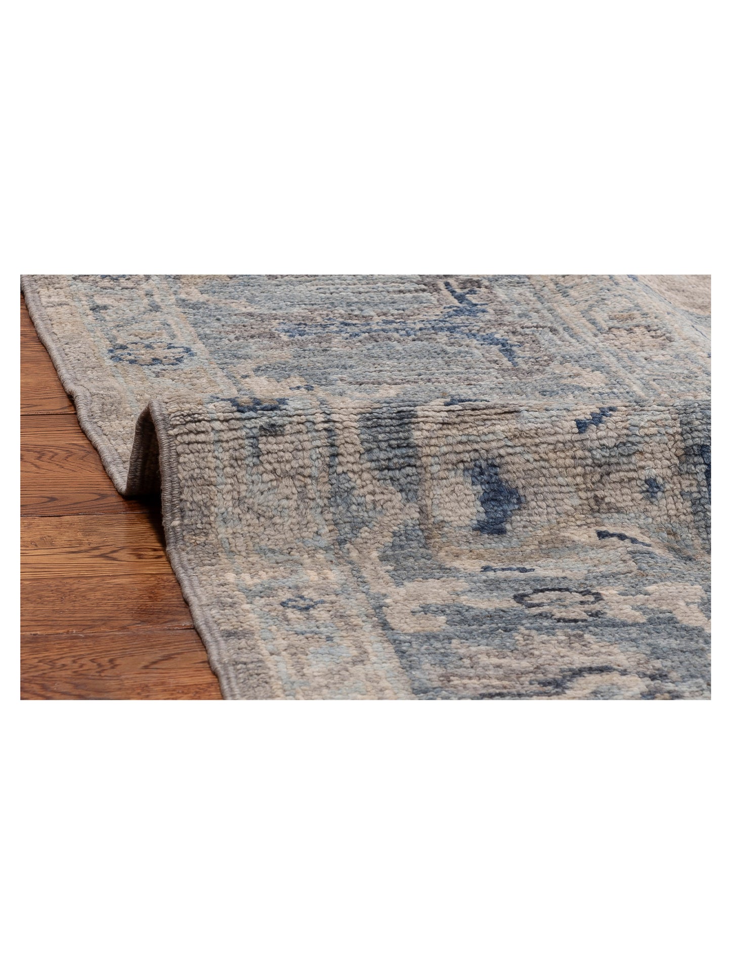 Angora Oushak 154414 Blue Gray 9.2x11.7 Hand Knotted Rug