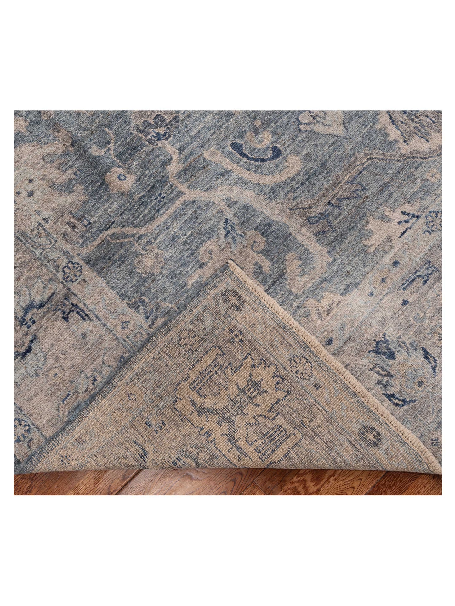 Angora Oushak 154416 Gray Silver 8.6x11.6 Hand Knotted Rug