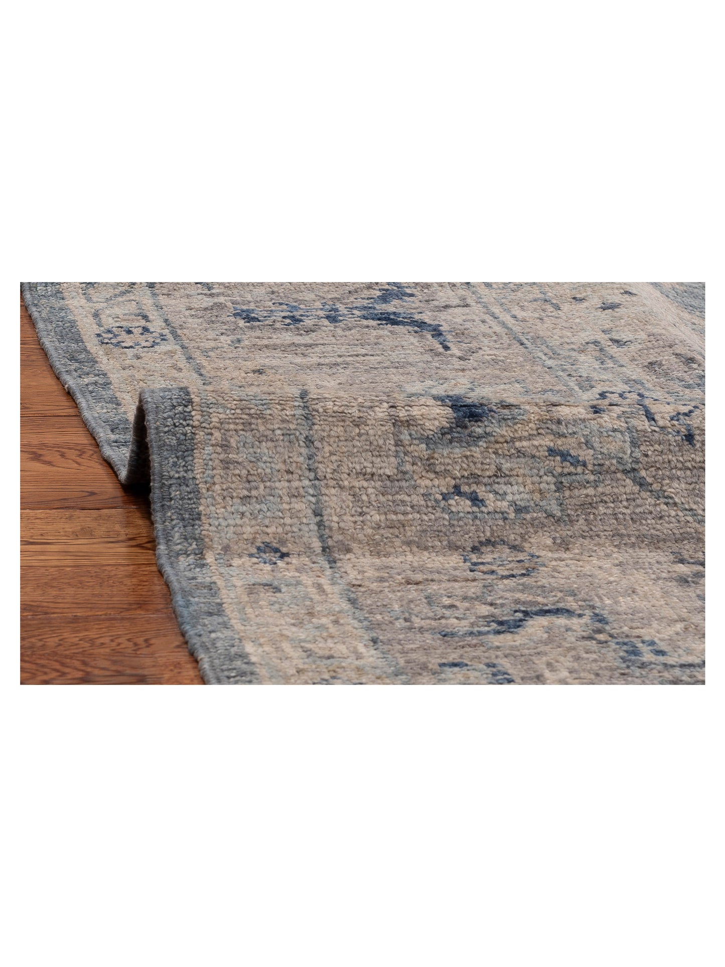 Angora Oushak 154416 Gray Silver 8.6x11.6 Hand Knotted Rug