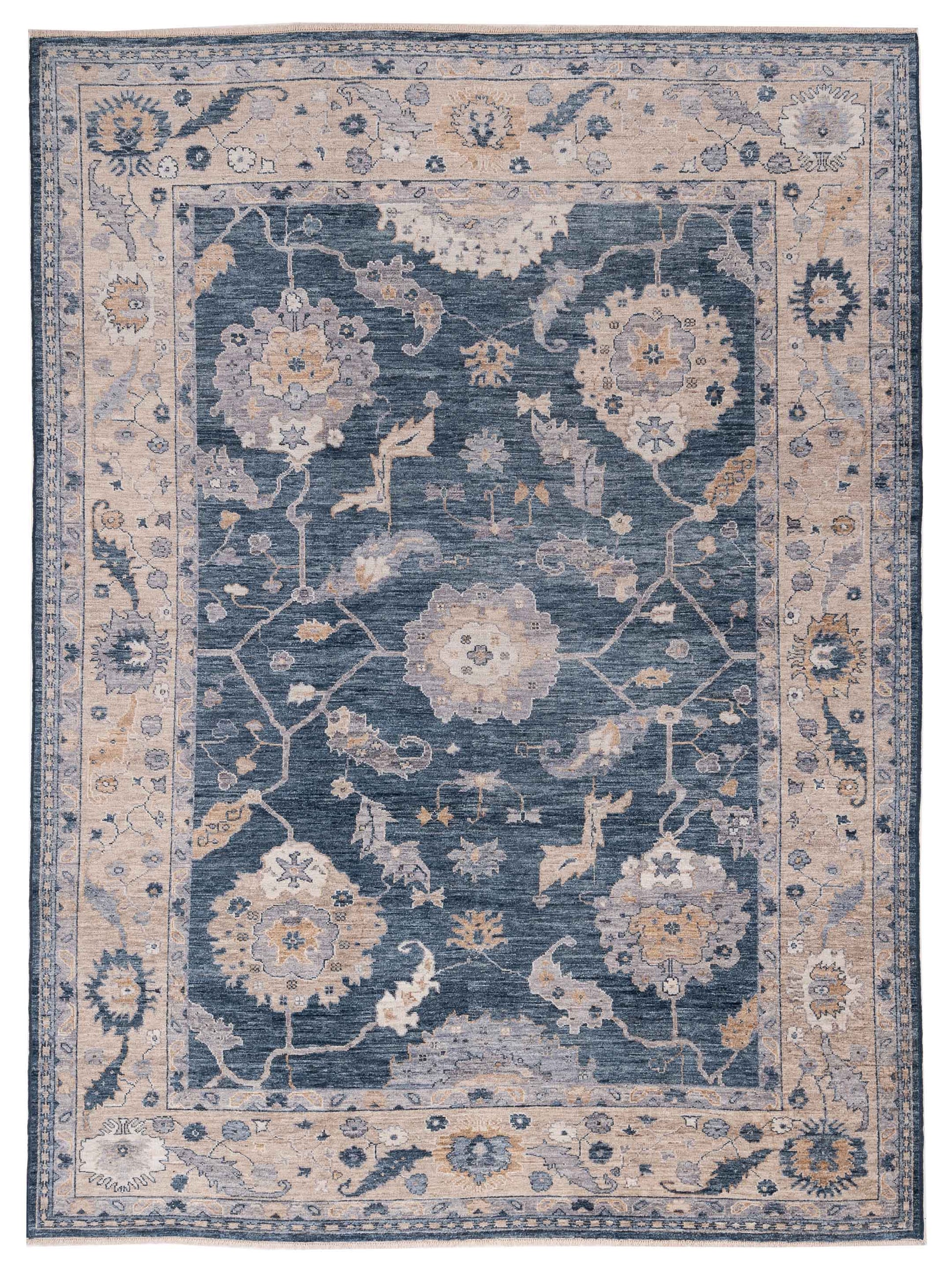 Anadol Angora Oushak  Blue Ivory Traditional