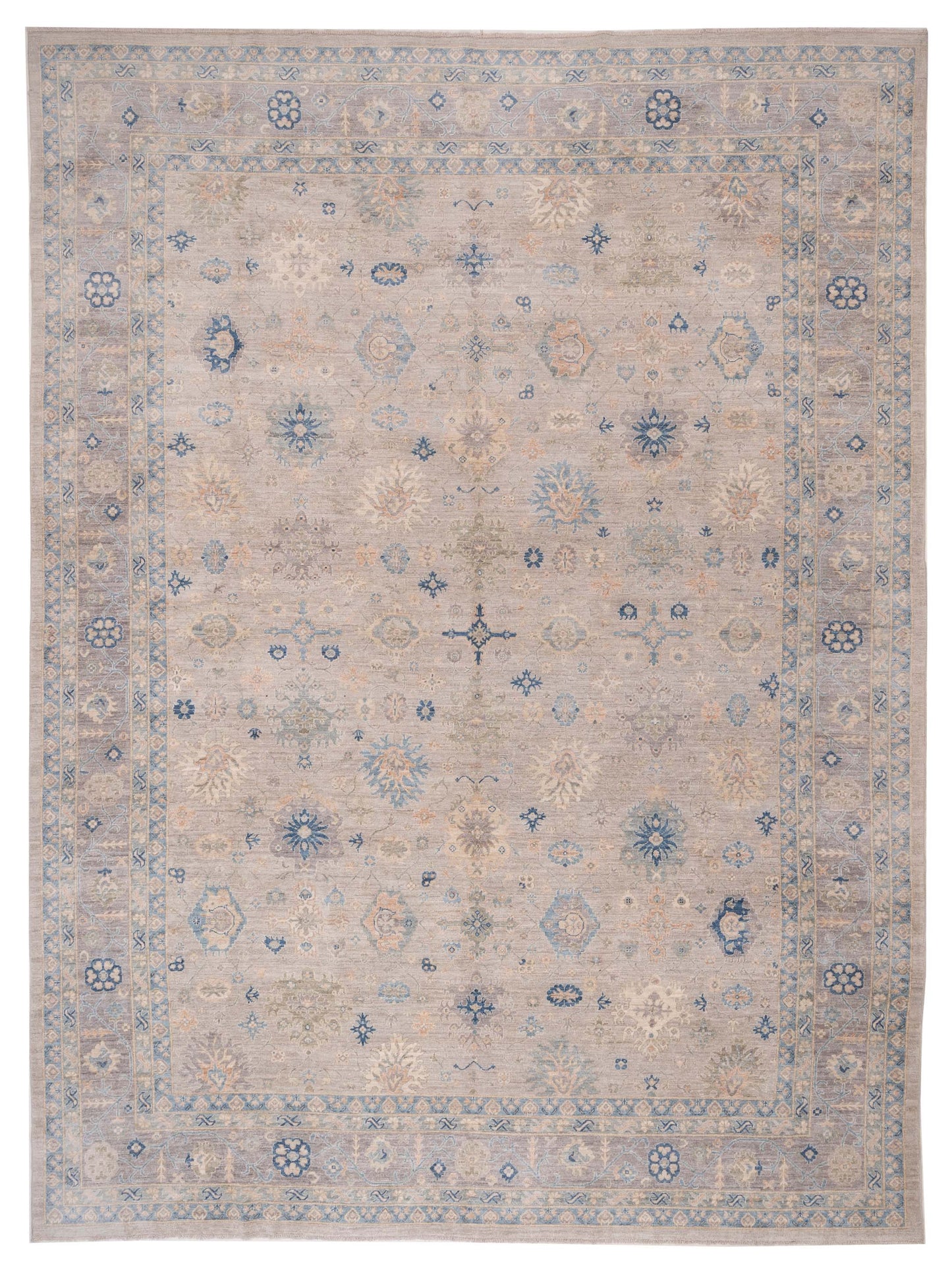 Pasha Anadol Oushak  Light Gray Gray Traditional