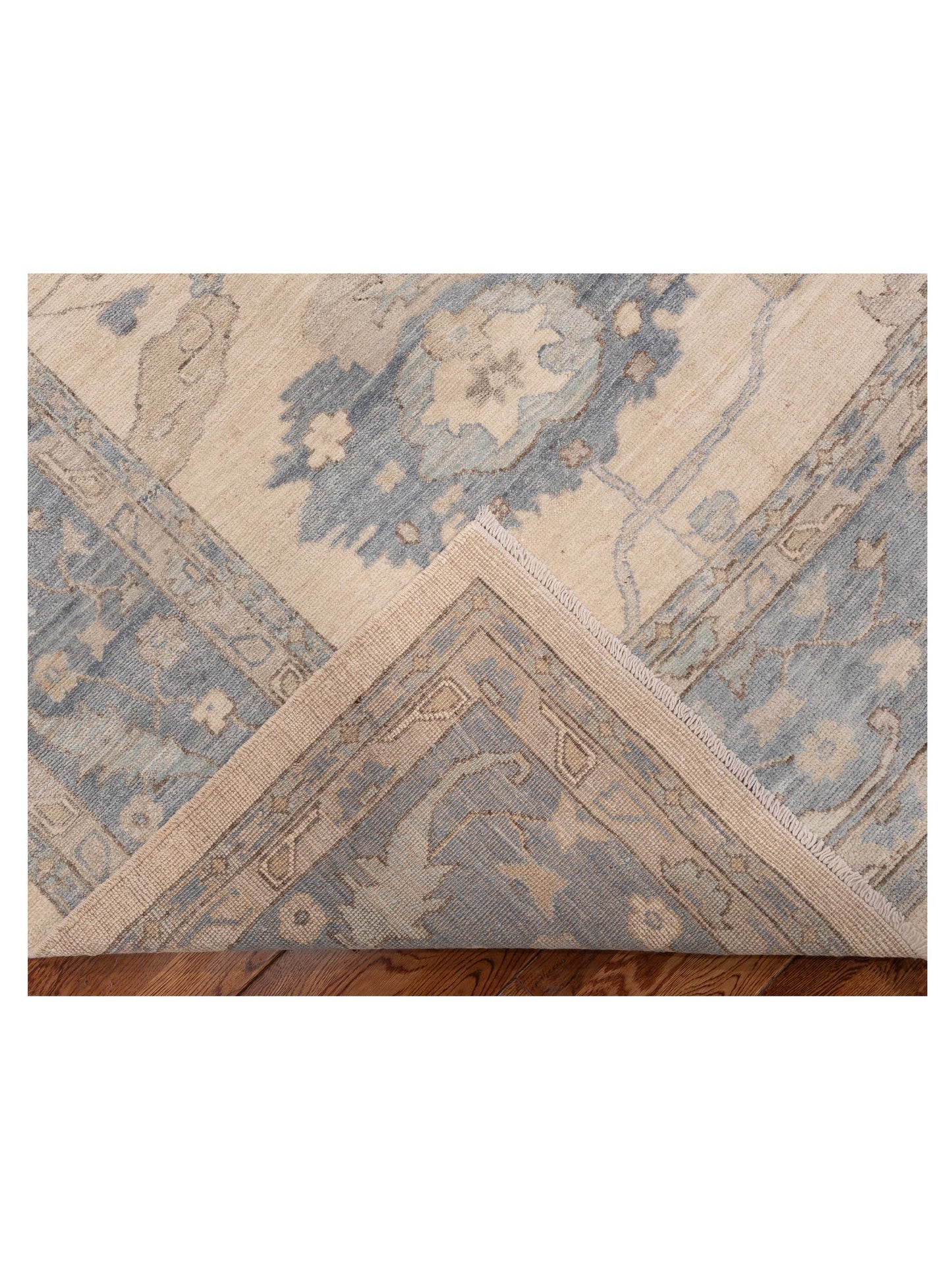 Anadol Oushak 154476 Ivory Gray 10x10.2 Hand Knotted Rug