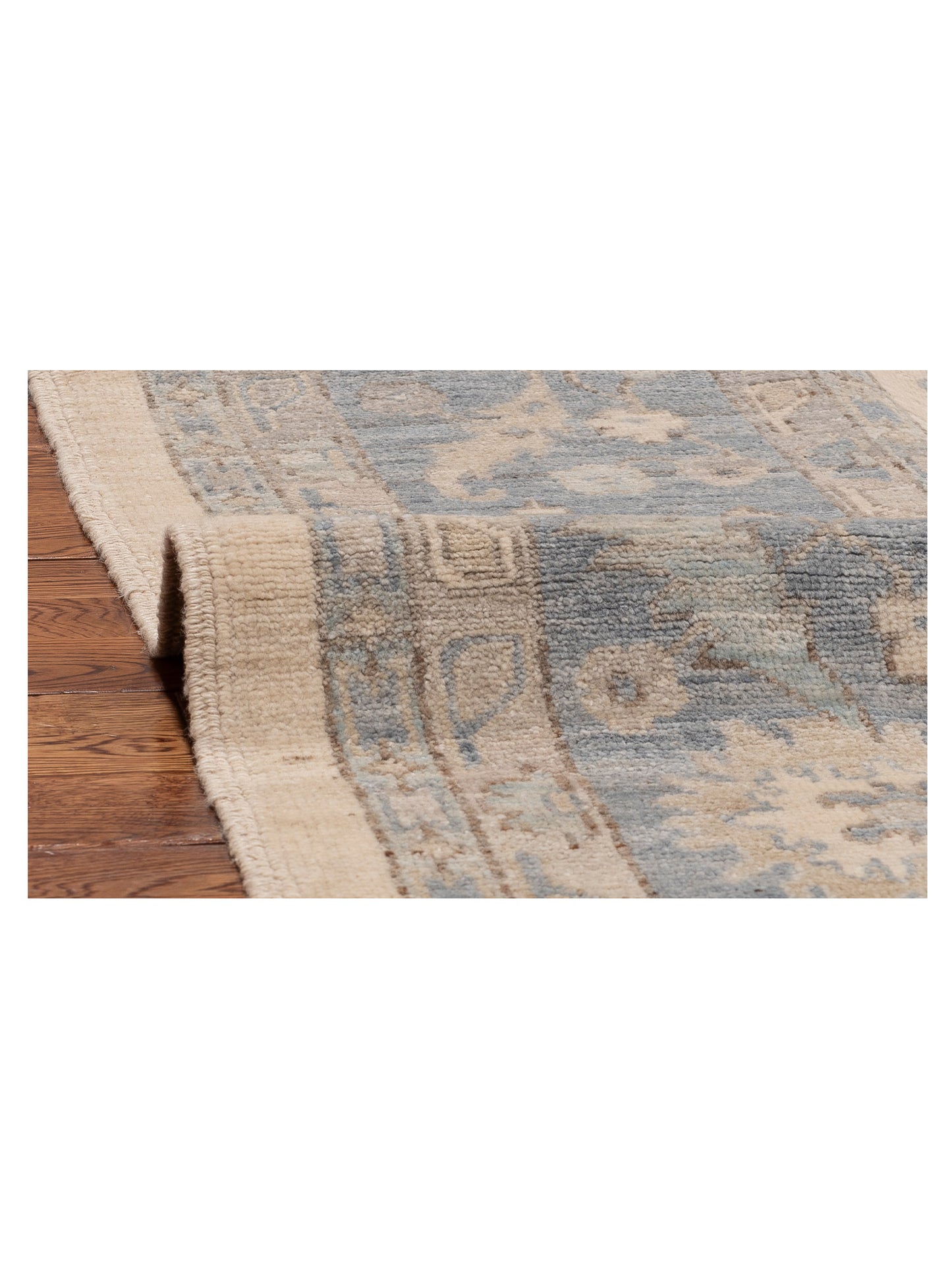 Anadol Oushak 154476 Ivory Gray 10x10.2 Hand Knotted Rug