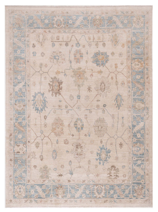 Pasha Anadol Oushak  Beige Blue Traditional