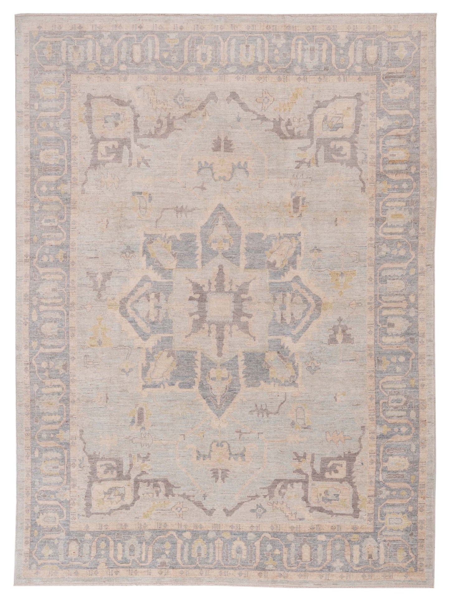 Pasha Anadol Oushak  Light Blue Gray Traditional