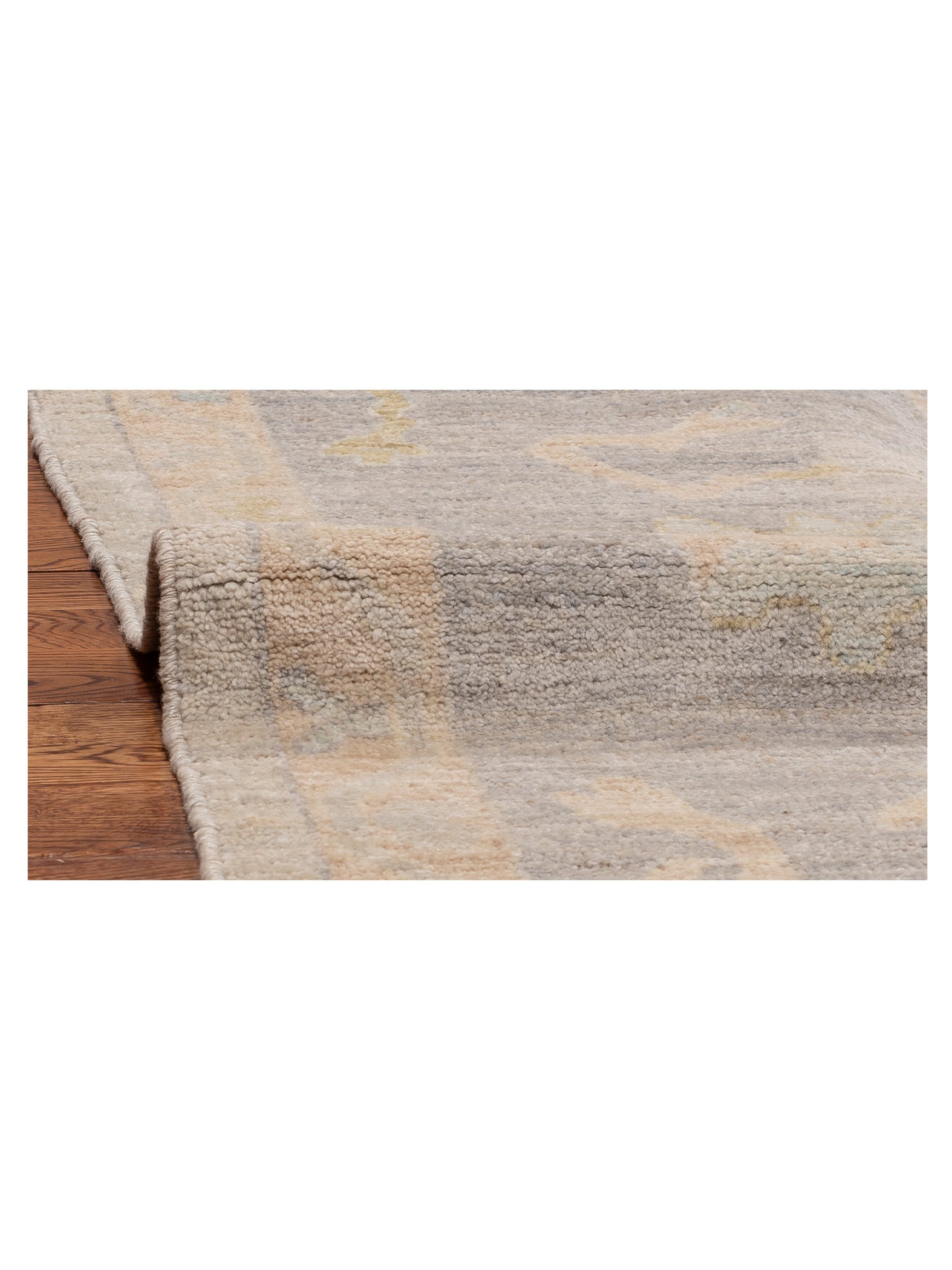 Anadol Oushak 154485 Light Gray Gray 10.2x13.8 Hand Knotted Rug