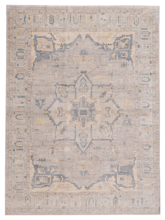 Pasha Anadol Oushak  Light Gray Light Blue Traditional